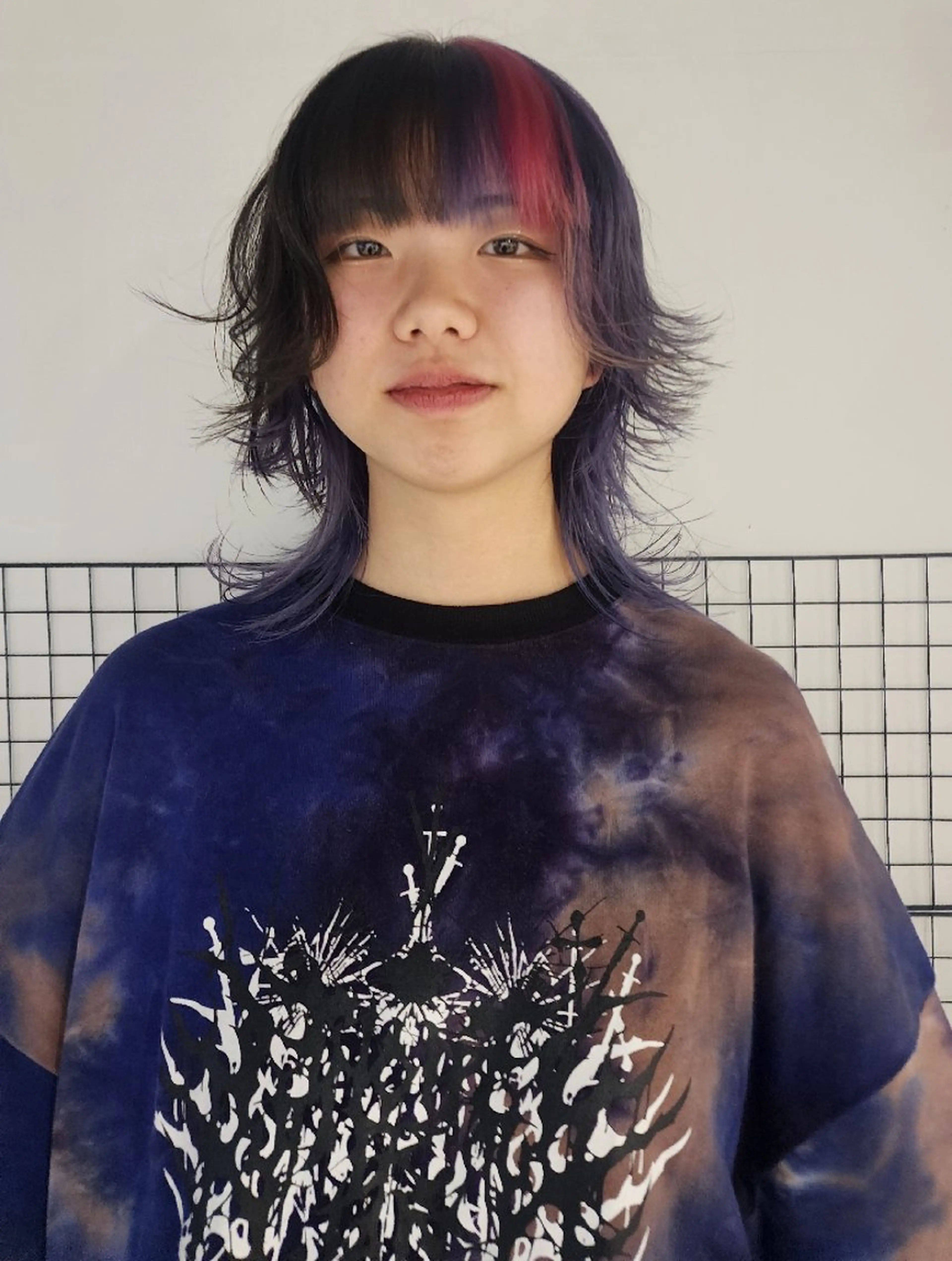 セミロング カラー ピンクカラー パープルカラー Backbocker所属・ハイトーン/ブリーチ /デザインカラーのヘアスタイル