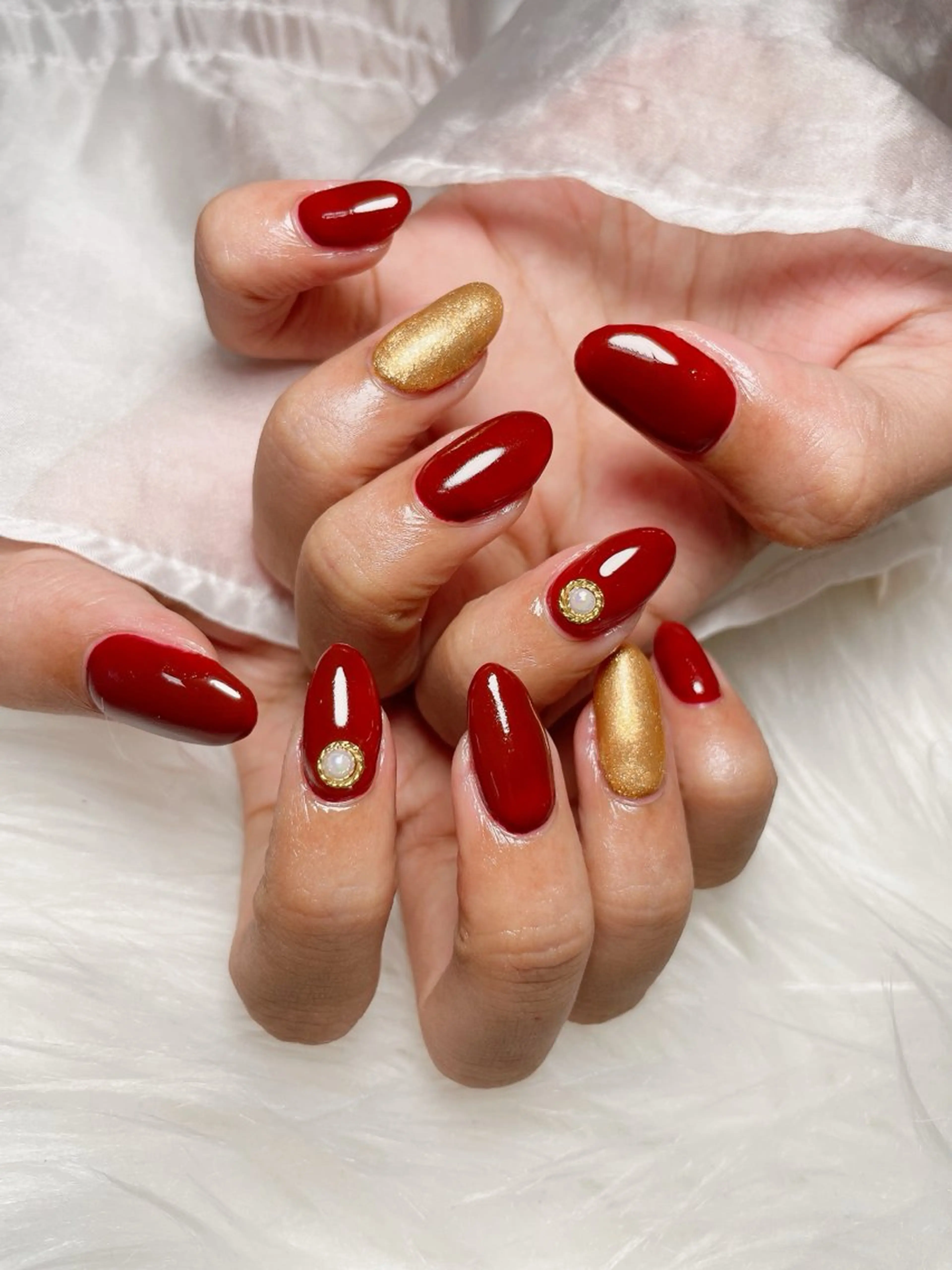 ネイル ボルドー nailsalon Rinのネイルデザイン