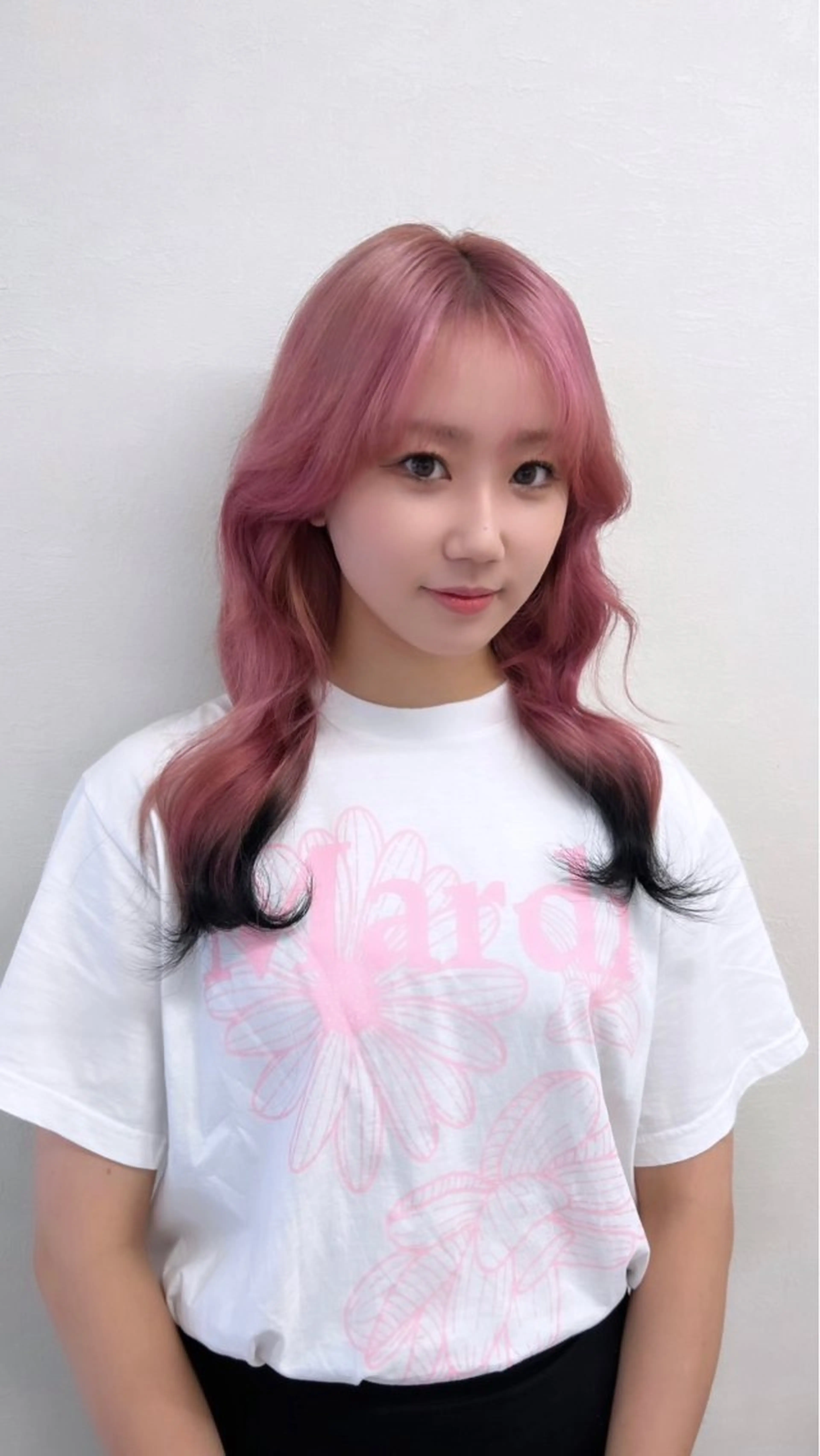 セミロング ヘアカラー philia所属・HONO/韓国 🇰🇷大阪エクステのヘアスタイル