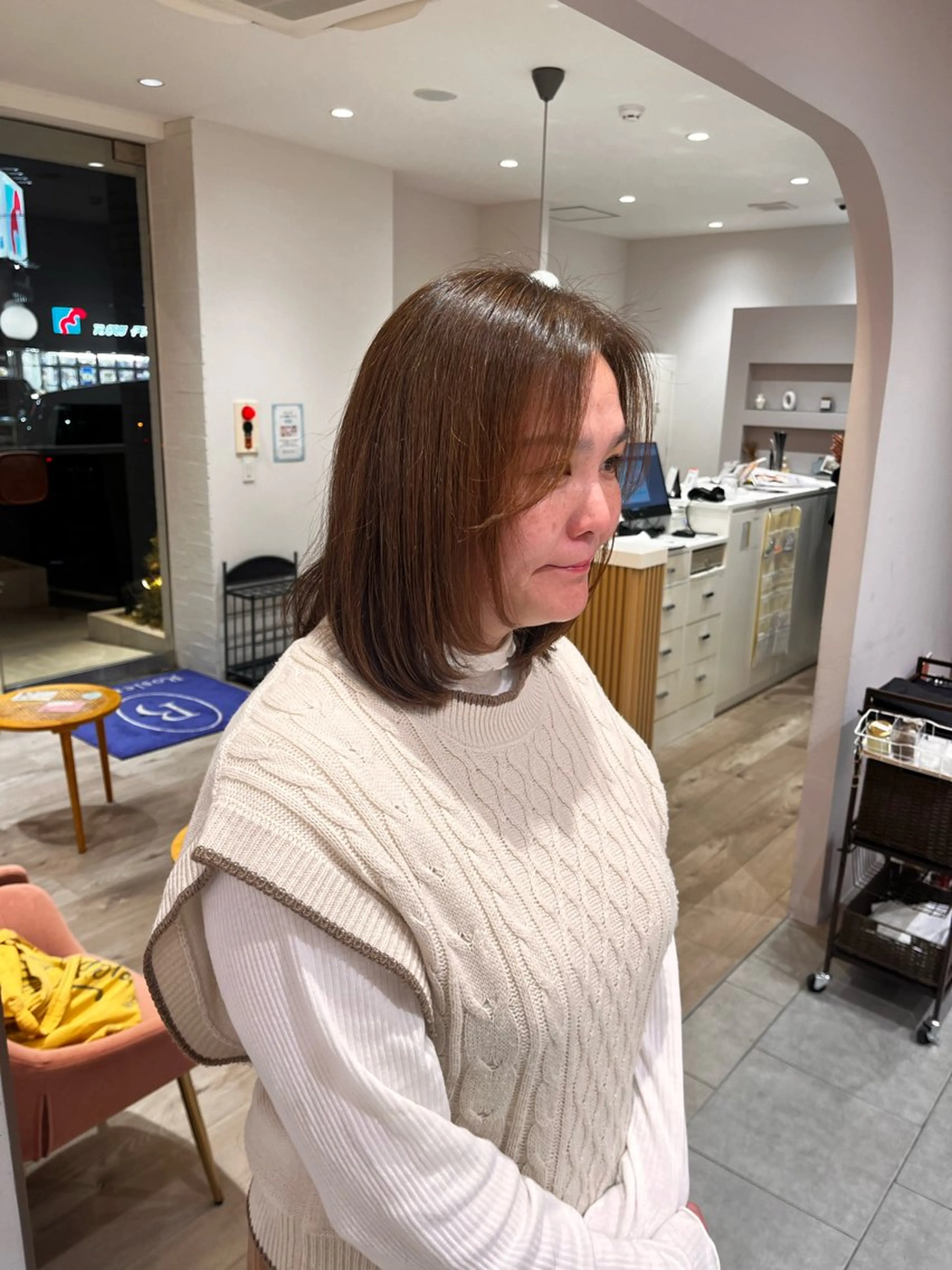 ミディアム Rosierbleu 道正のヘアスタイル