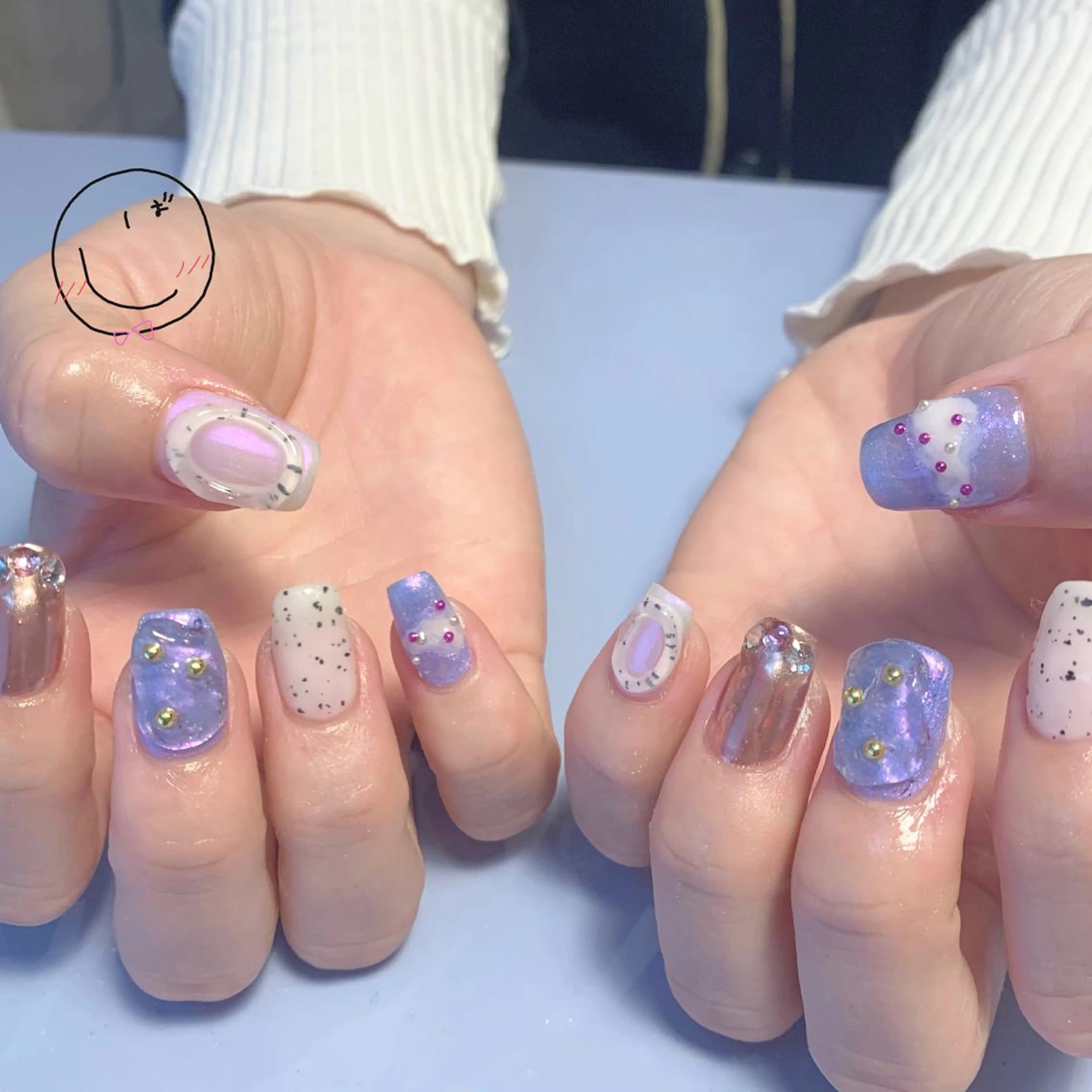 ネイル フットネイル ジェルネイル ニュアンスネイル ぷっくりネイル chik所属・chik shibaのネイルデザイン