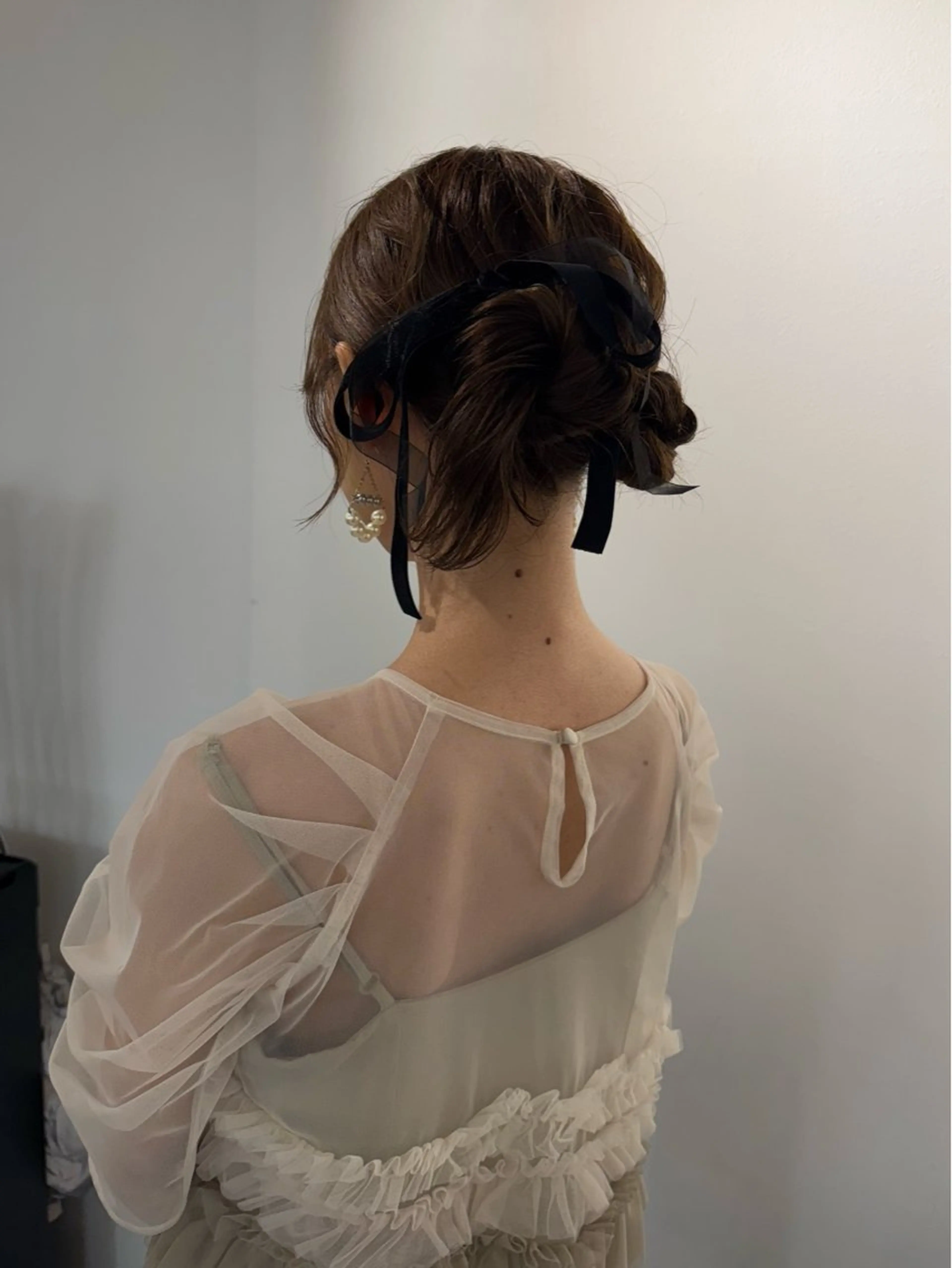 ミディアム ヘアアレンジ ヘアセット mina 🌷のヘアスタイル