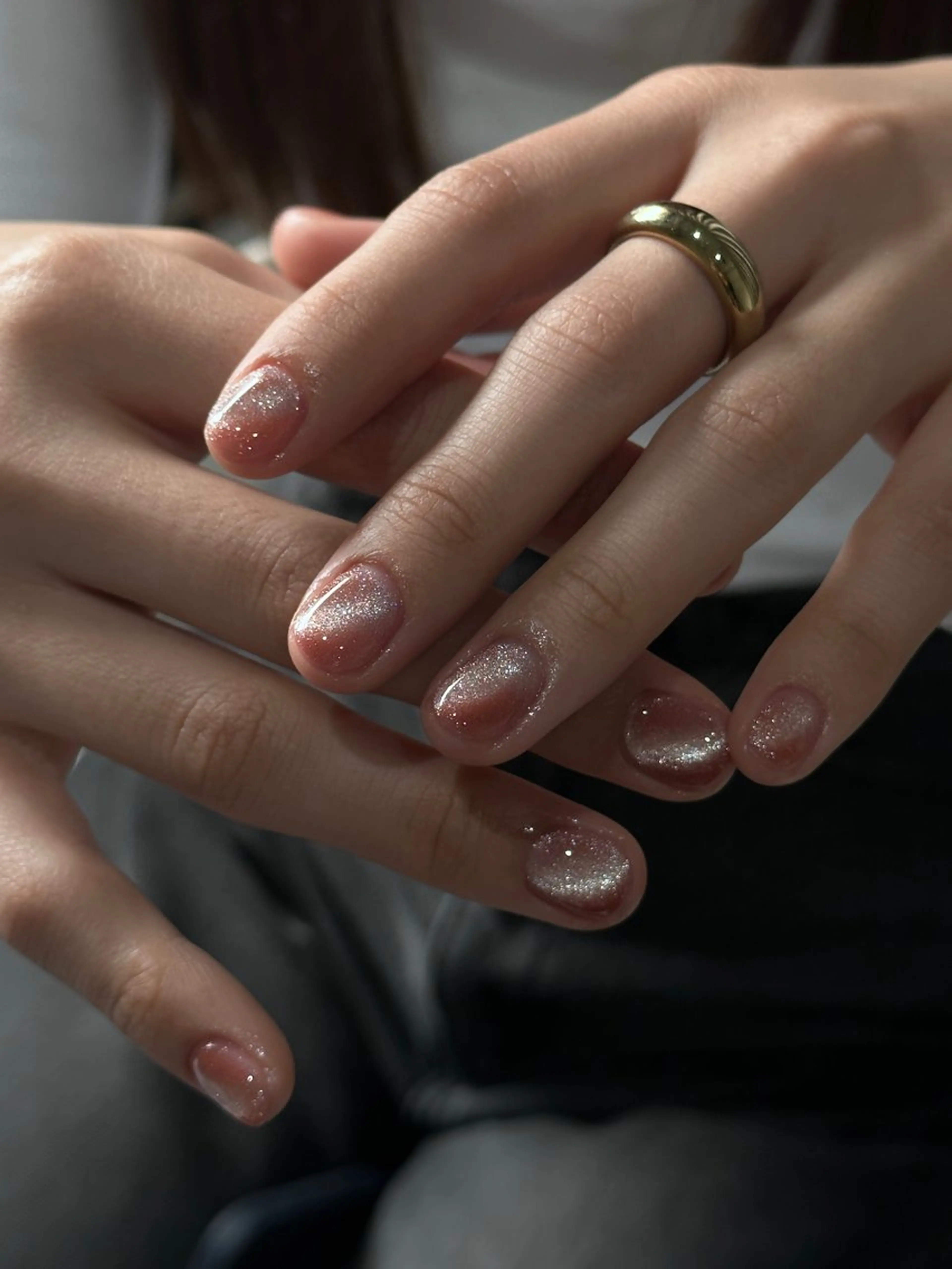 ネイル フラッシュネイル マグネットネイル ミラーネイル ショートネイル ♱˖⁺ 𝒎𝒐𝒑𝒊 ⁺のネイルデザイン