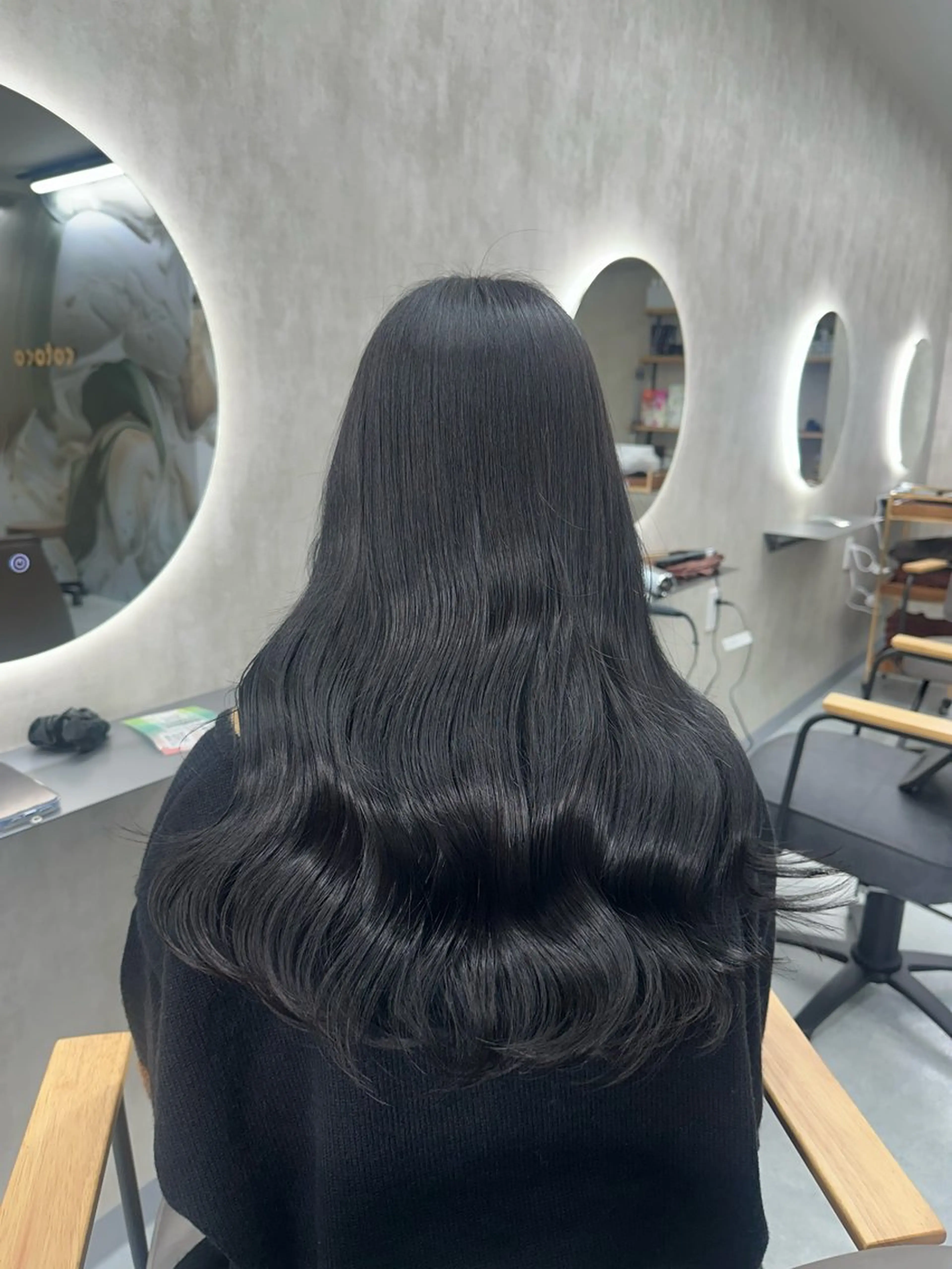 ロング カラー 透明感カラー カット ヘアカラー トリートメント 韓国レイヤー・ボブ/ 暖色⭐️優香⭐️のヘアスタイル