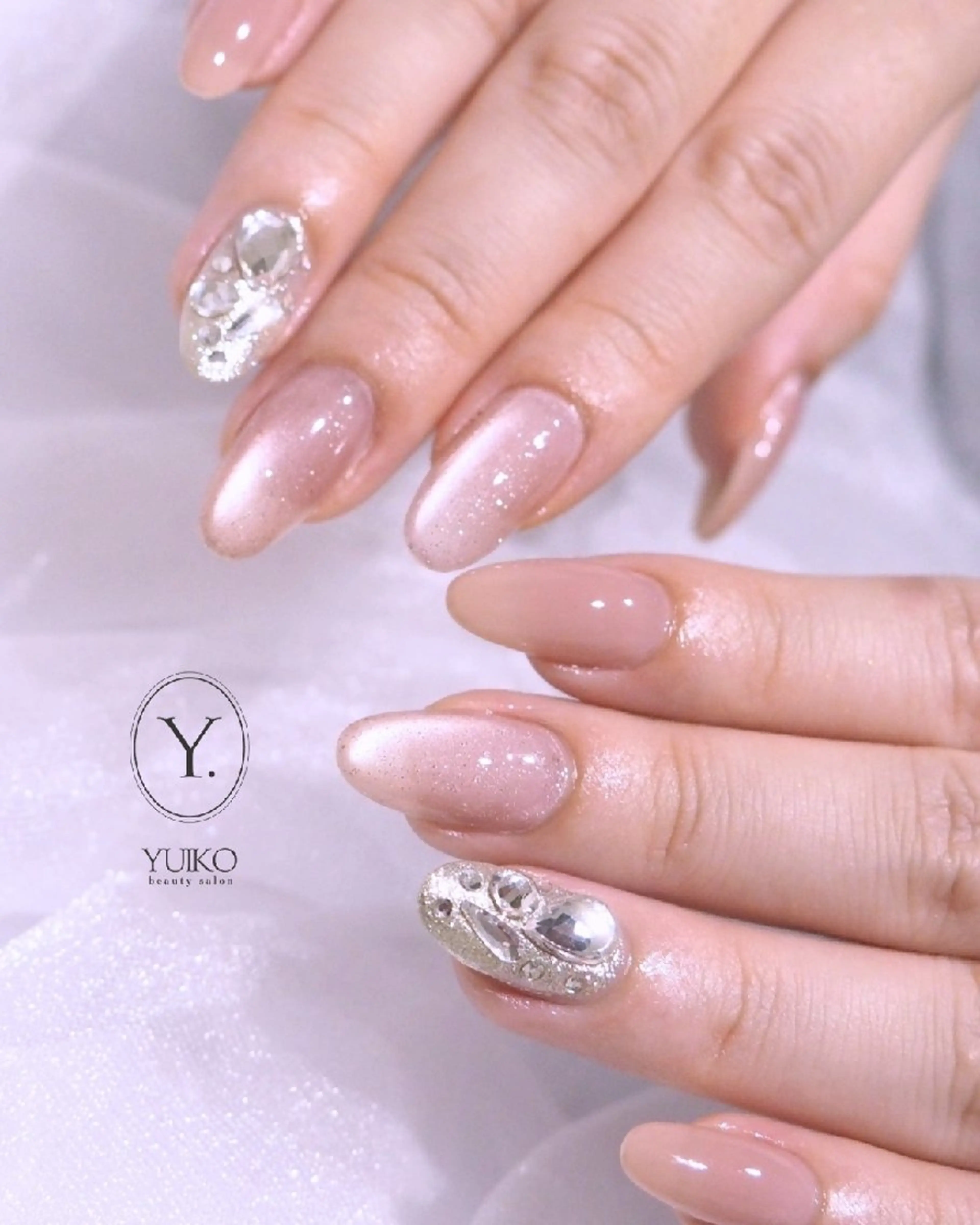 ネイル 氷ネイル・うるうるネイル ハンドネイル YUIKO _nail のネイルデザイン