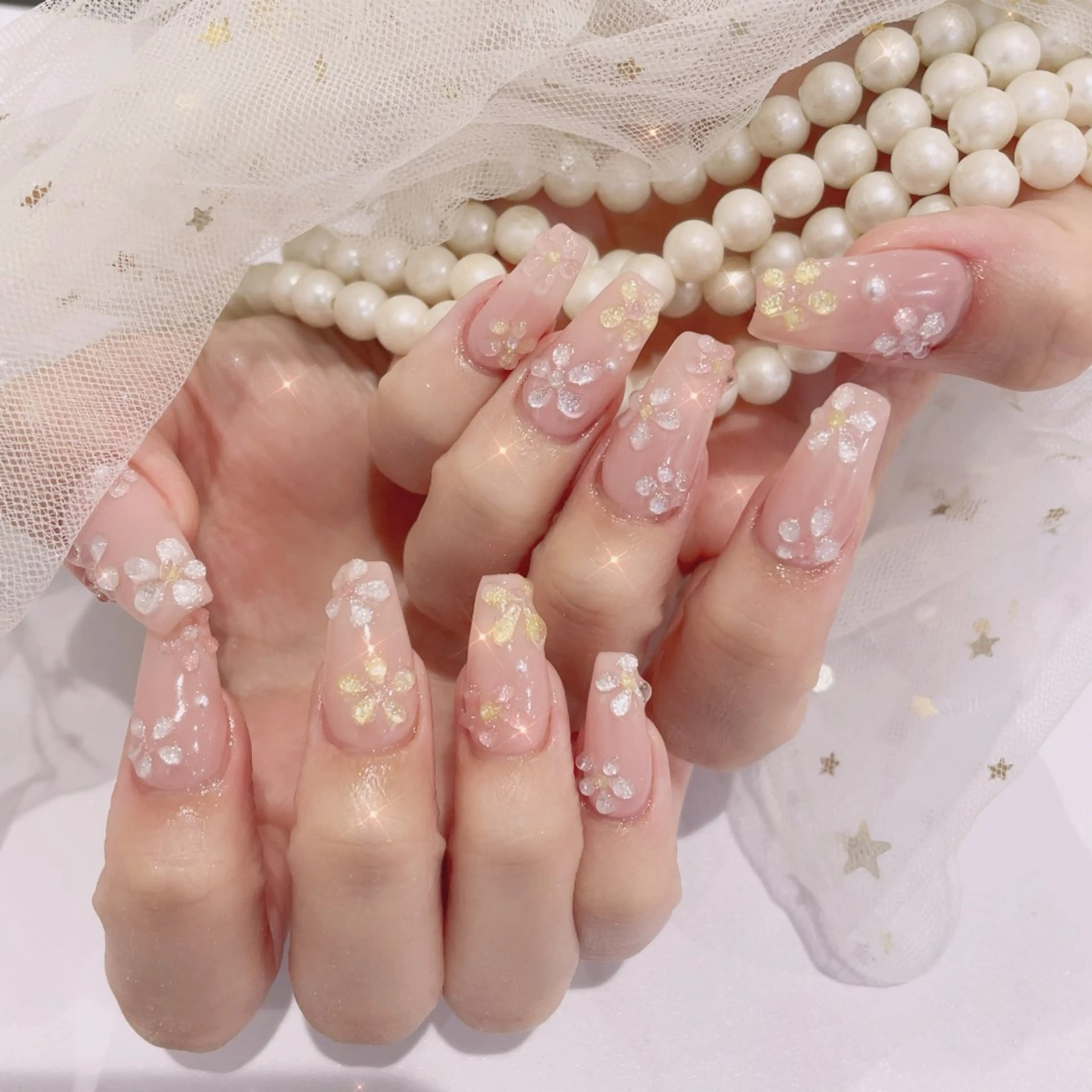 セミロング ハンドネイル CHOnail 道玄坂のネイルデザイン