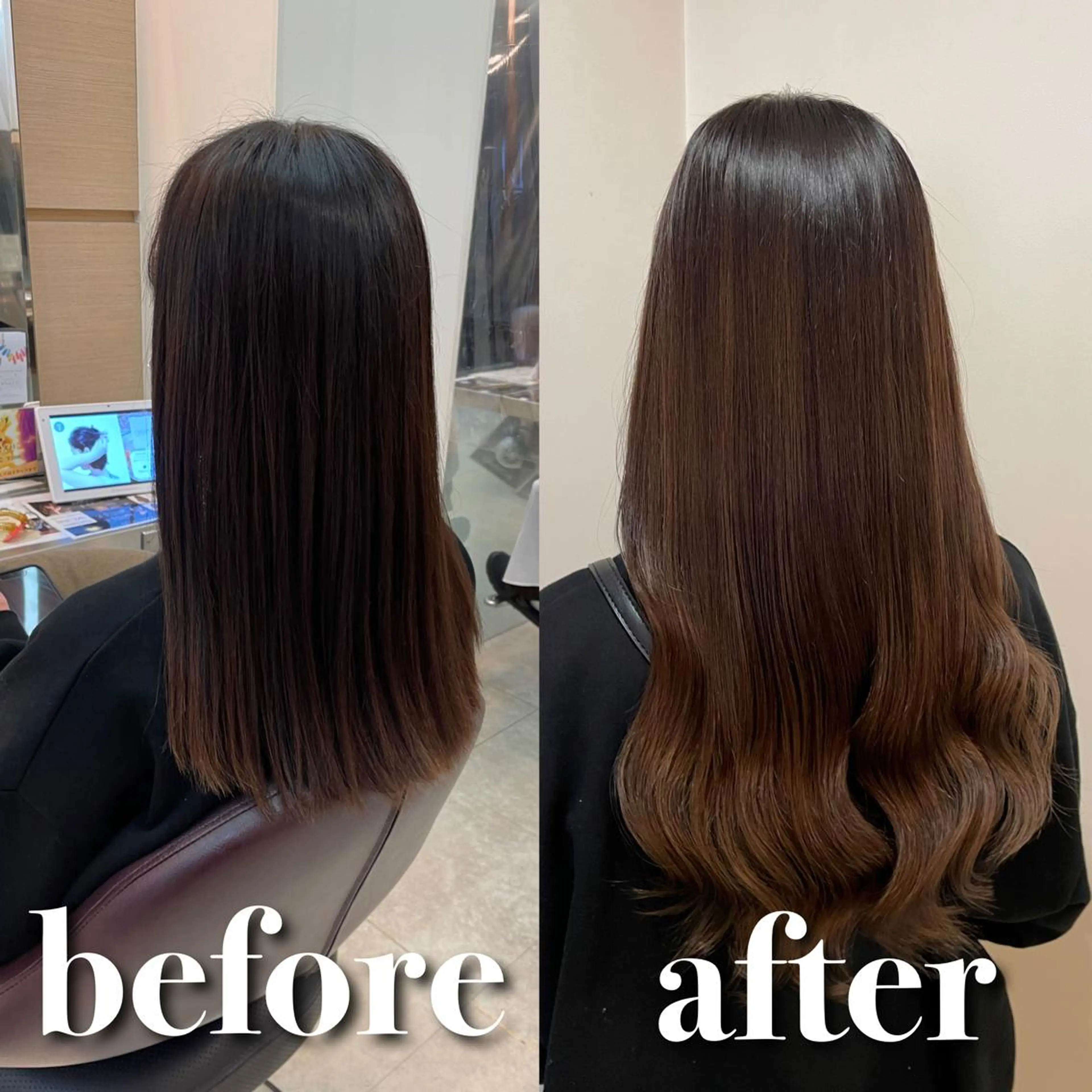 ロング シールエクステ エクステ カット エクステ シールエクステ/ 髪質改善💐yuuのヘアスタイル