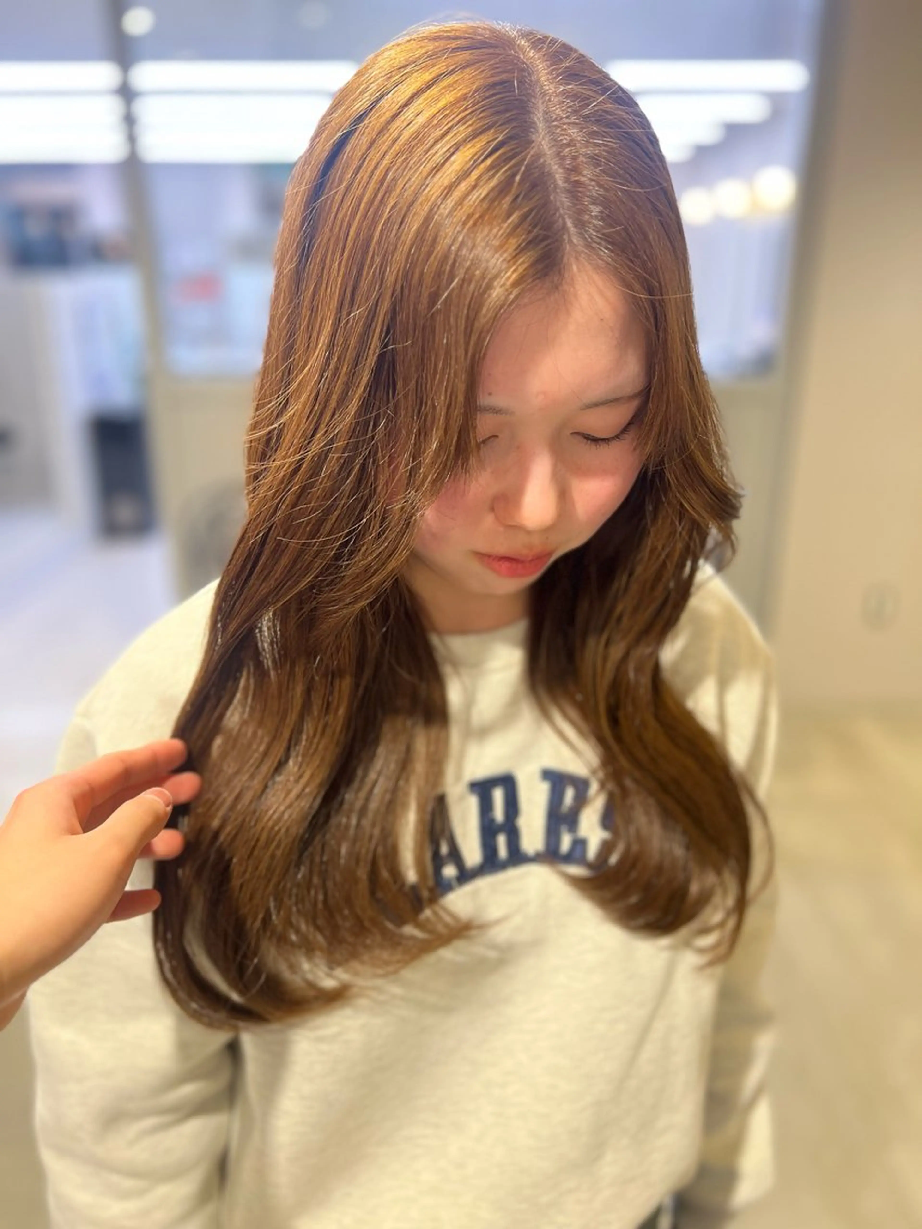 ロング カラー カット ヘアカラー 韓国レイヤーカット /REIのヘアスタイル