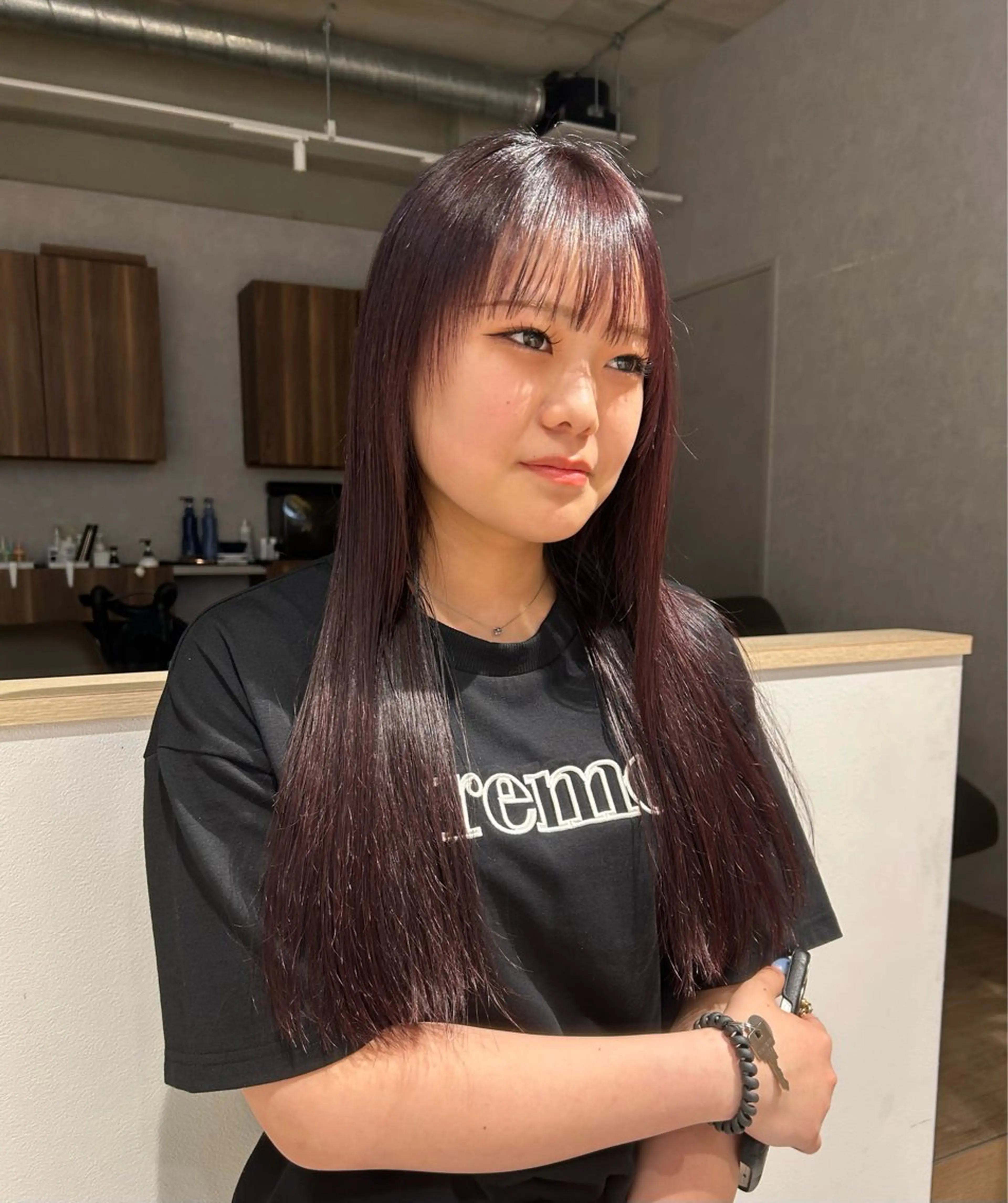 カラー ダブルカラー イヤリングカラー ハイトーンカラー インナーカラー 髪質改善 ヘアカラー ♡ハイトーン★ ネイル/しの♡のヘアスタイル