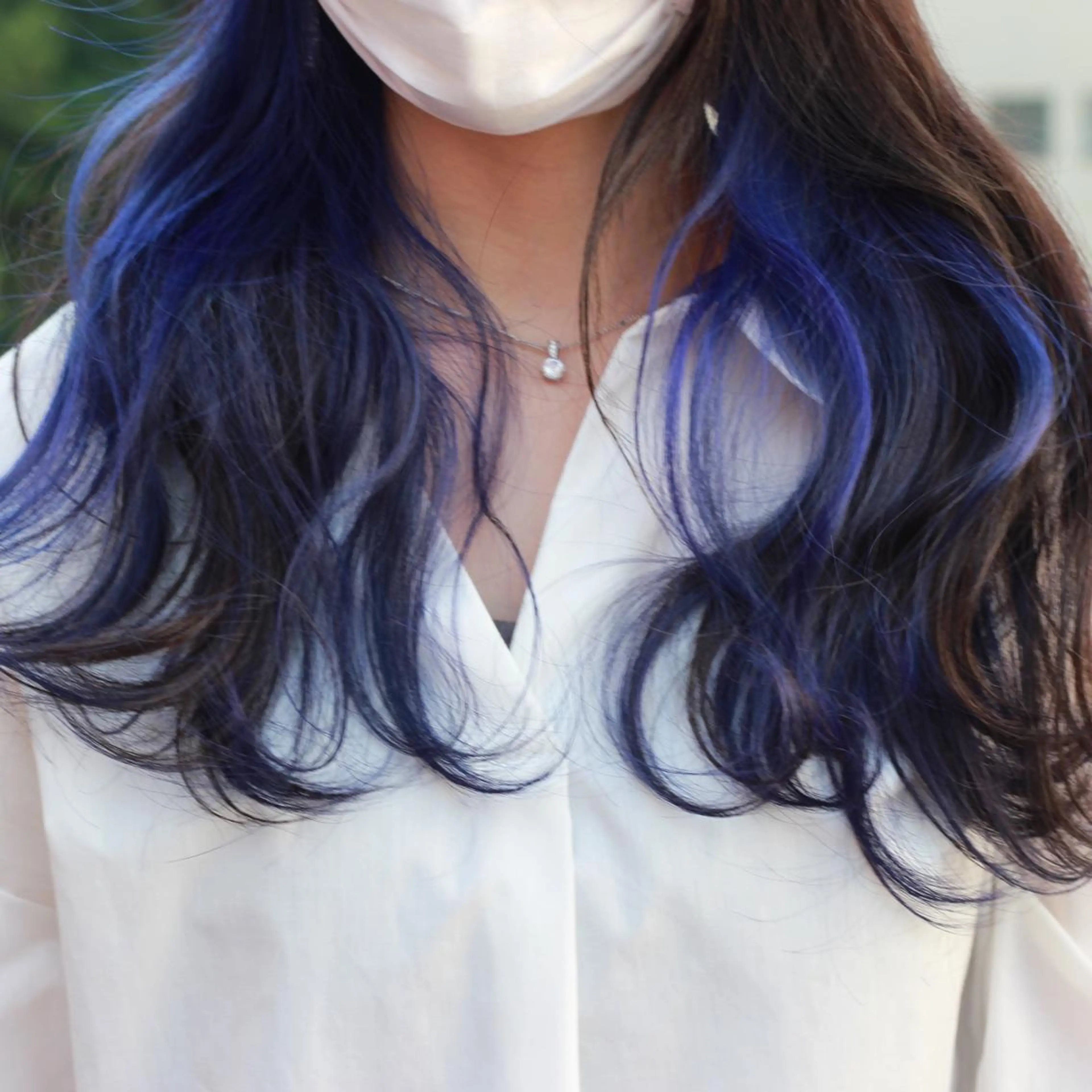 セミロング カラー ブルーカラー ブルーバイオレット バイオレットカラー ヘアカラー Viage （ビアージュ）のヘアスタイル