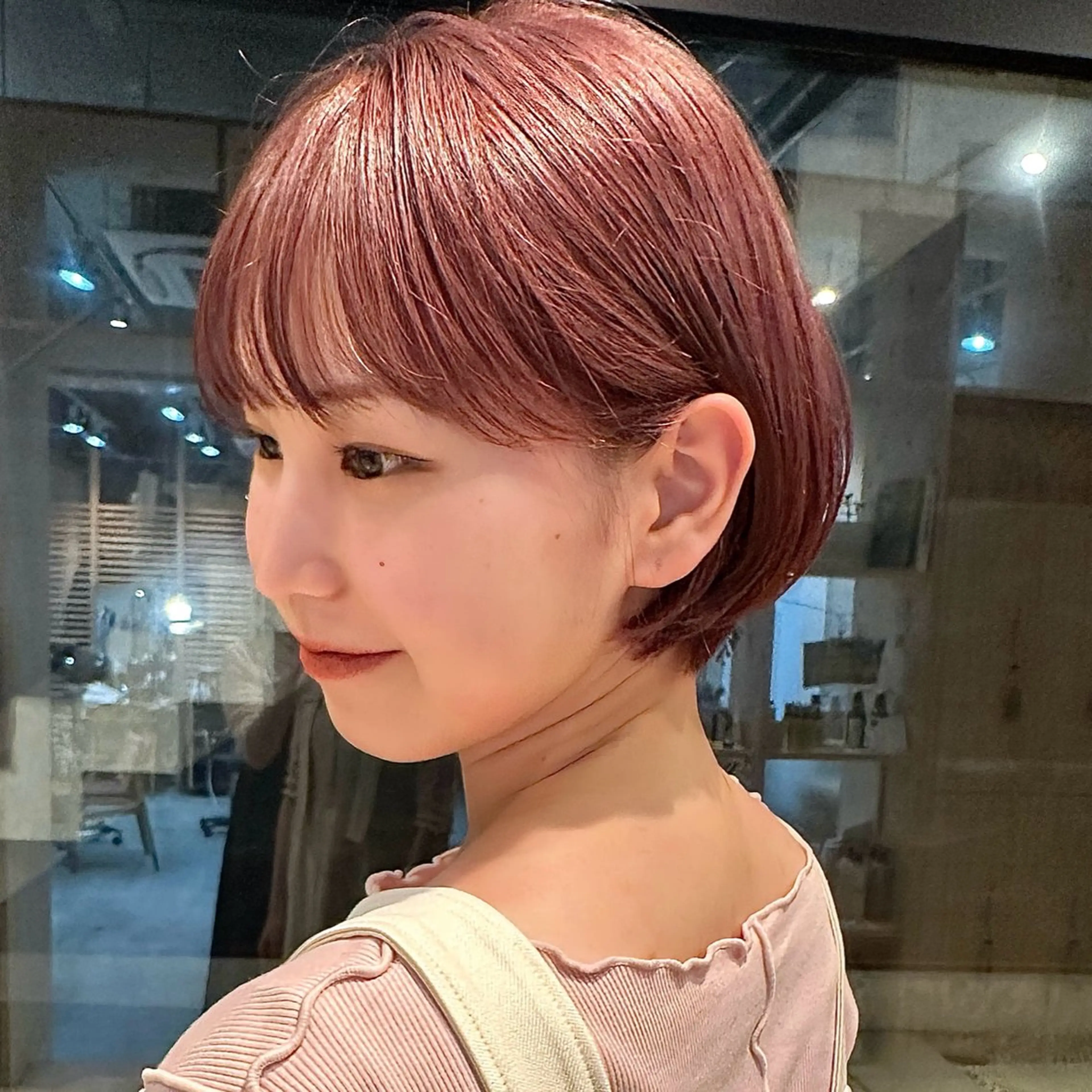 ショート ショートボブ ボブ ショートヘア ボブ/レイヤー/ニュ アンスパーマ/小夏のヘアスタイル