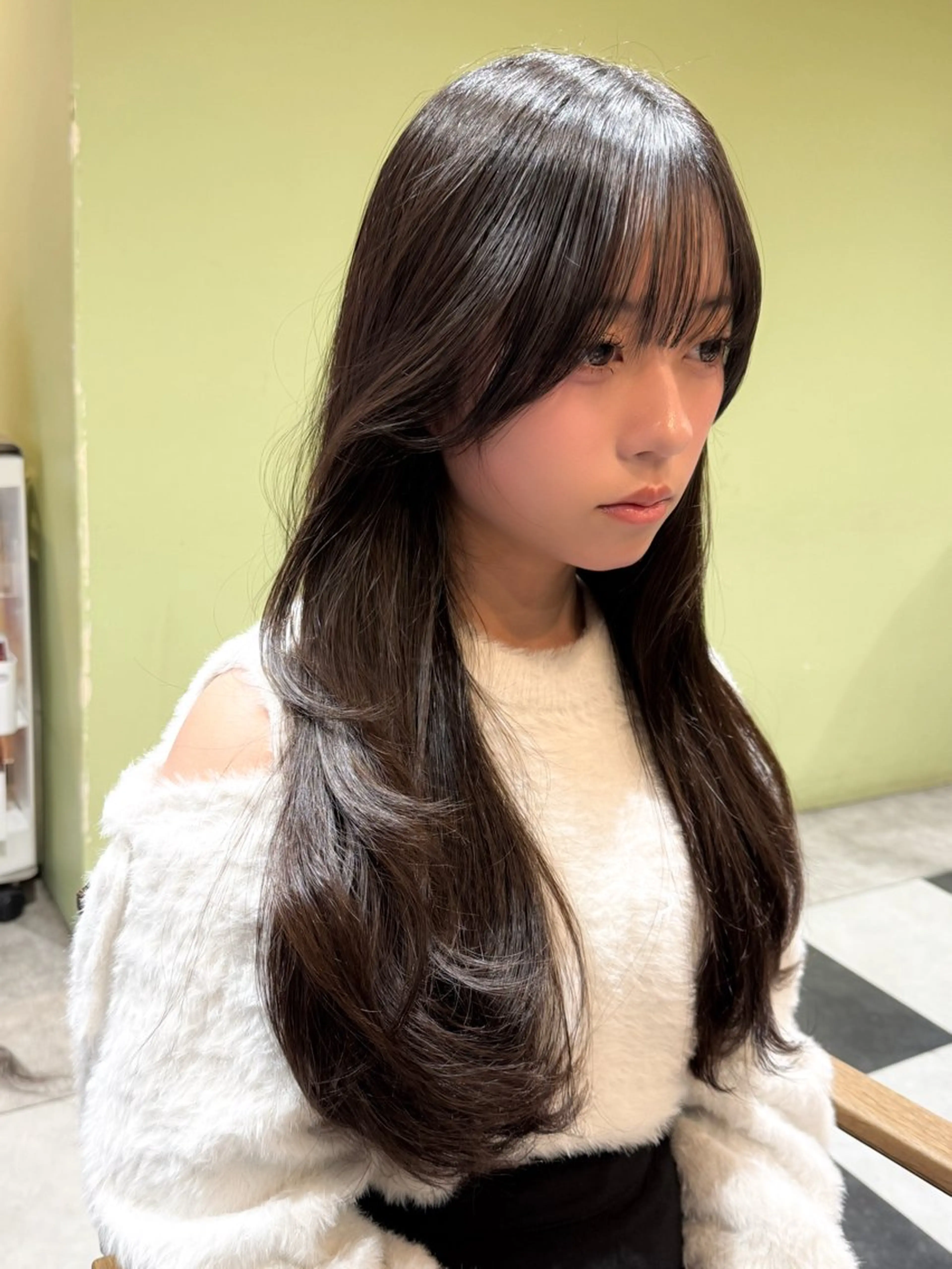 ロング レイヤーカット カット メンズ/レディース /ナチュラル/下村迅のヘアスタイル