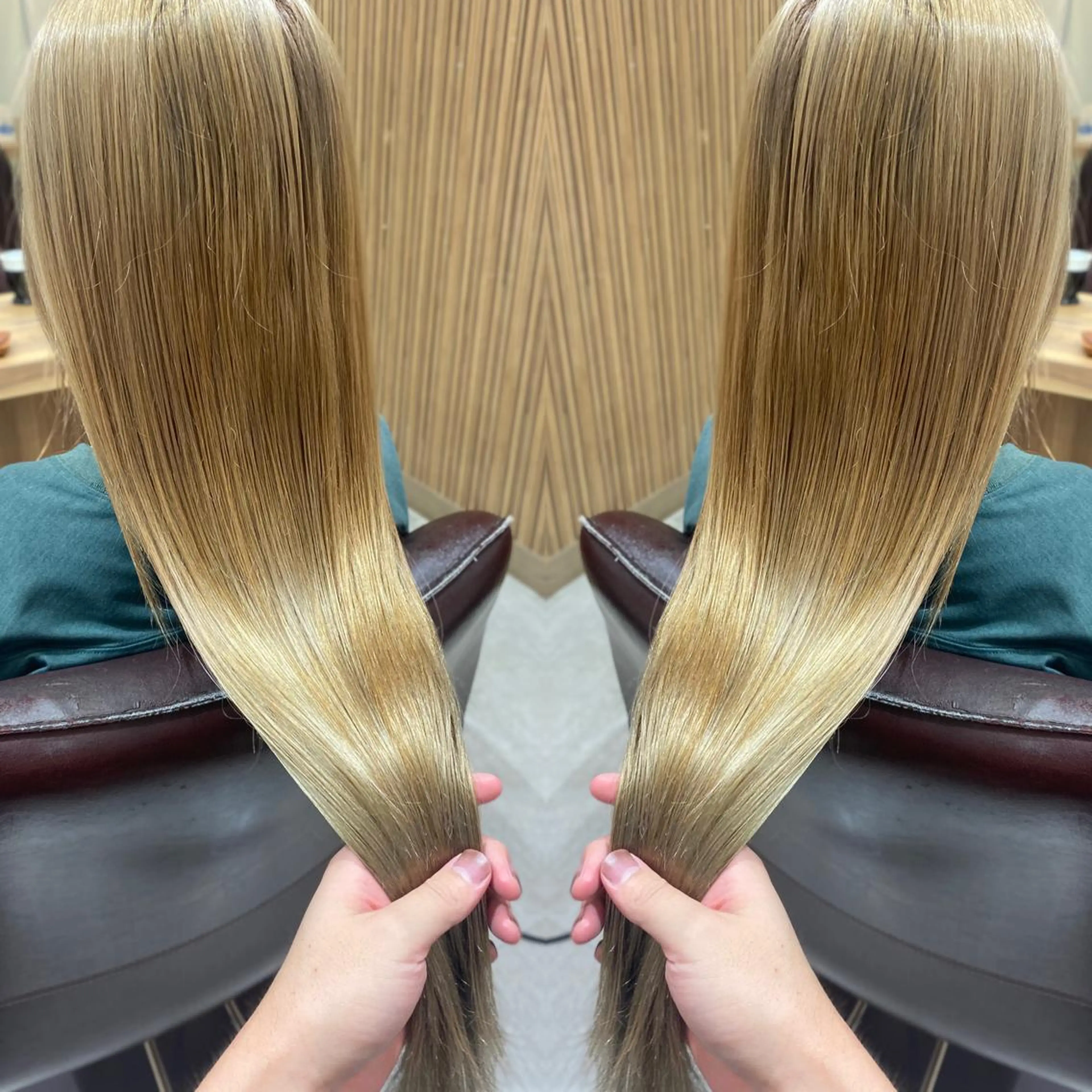 セミロング カラー ヘアアレンジ ブリーチ ハイトーンカラー カット トリートメント 竹内啓太 ボブのヘアスタイル