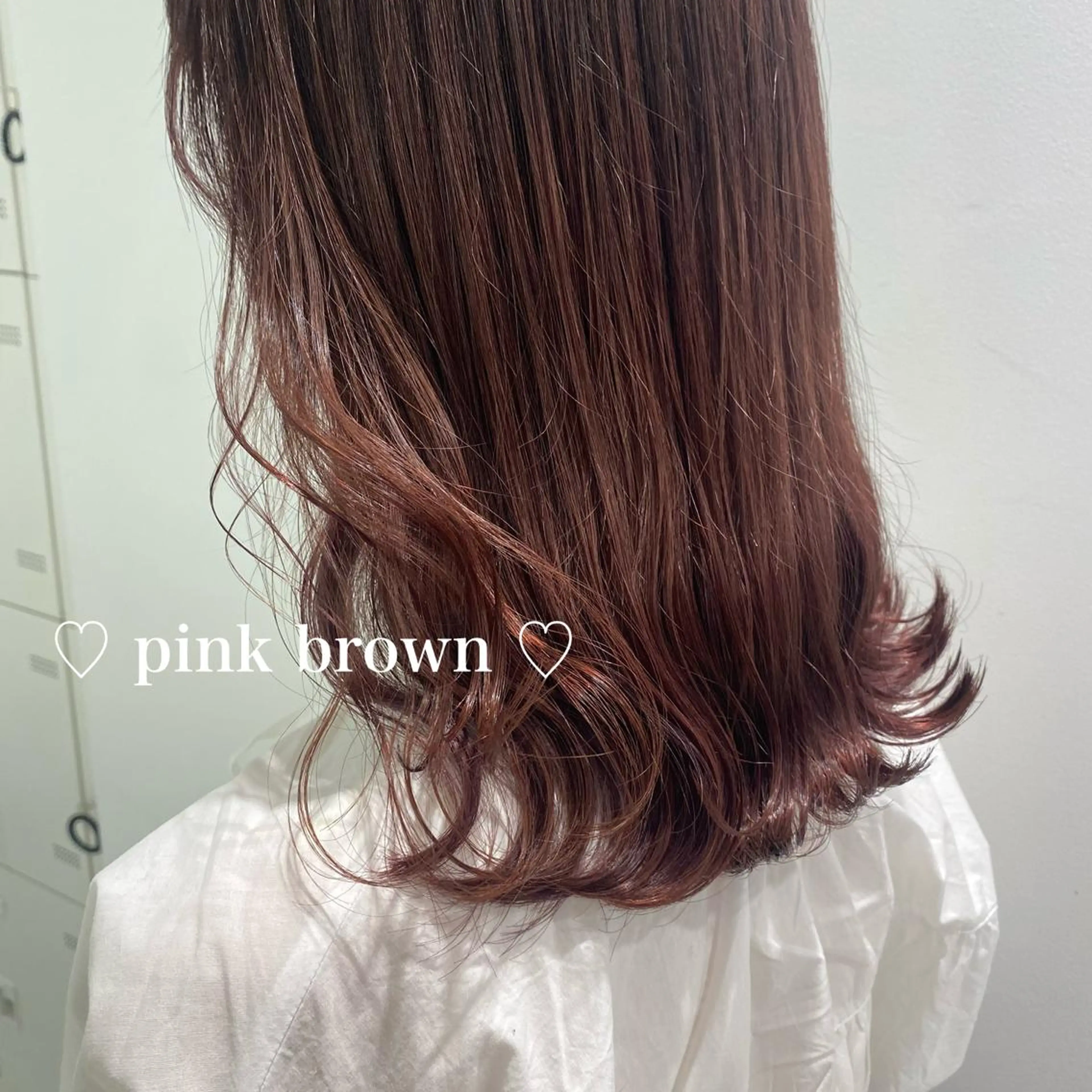 セミロング カラー パーマ ヘアアレンジ メンズ ネイル マツエク・マツパ ブラウンカラー ピンクカラー ピンクブラウン カラーマツエク ブラウン linette所属・🐩推し活🐩 FUTABA🍒のヘアスタイル