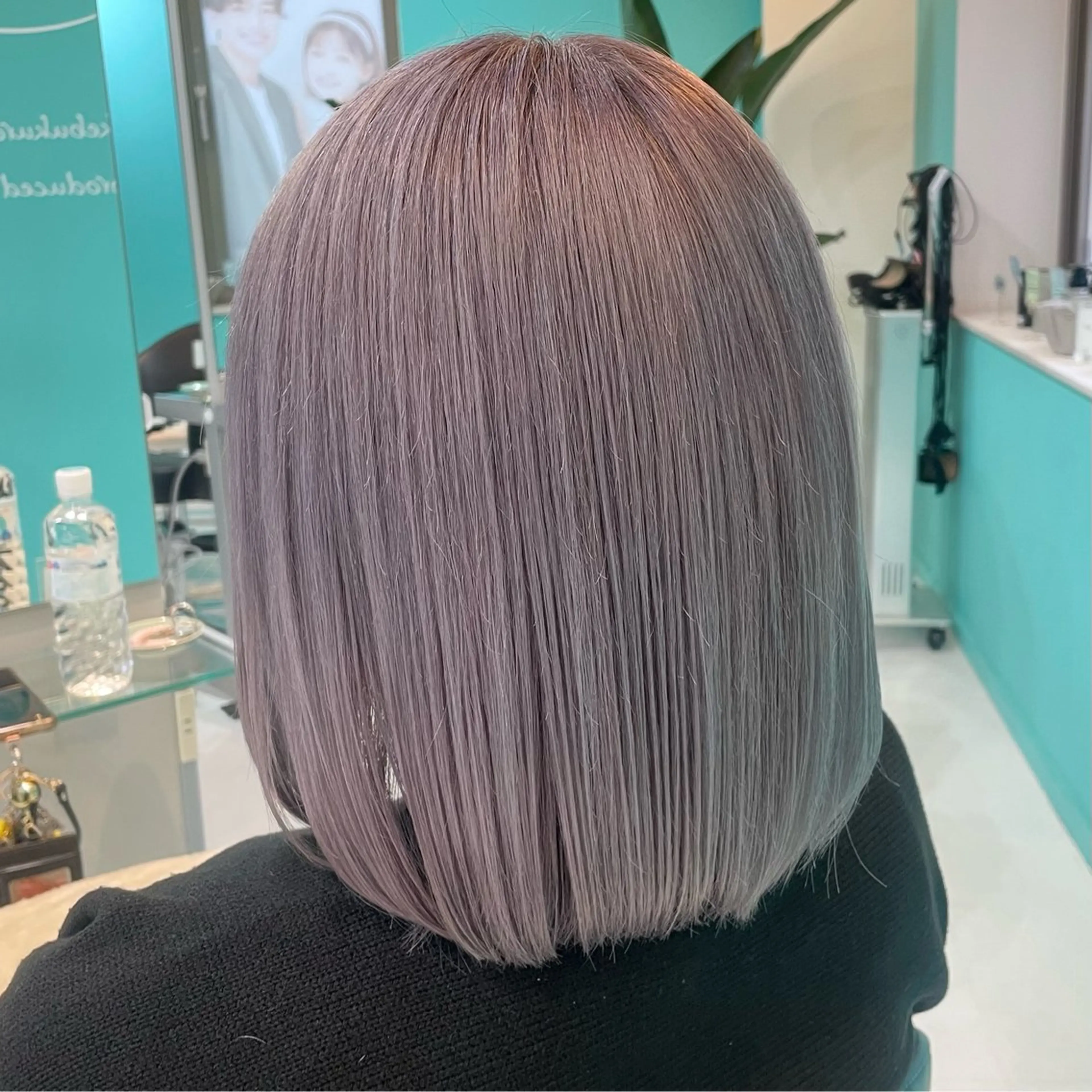 ミディアム カラー ラベンダーカラー ラベンダーピンク ピンクカラー Natsuki💖 ボブ×艶カラー🥣のヘアスタイル