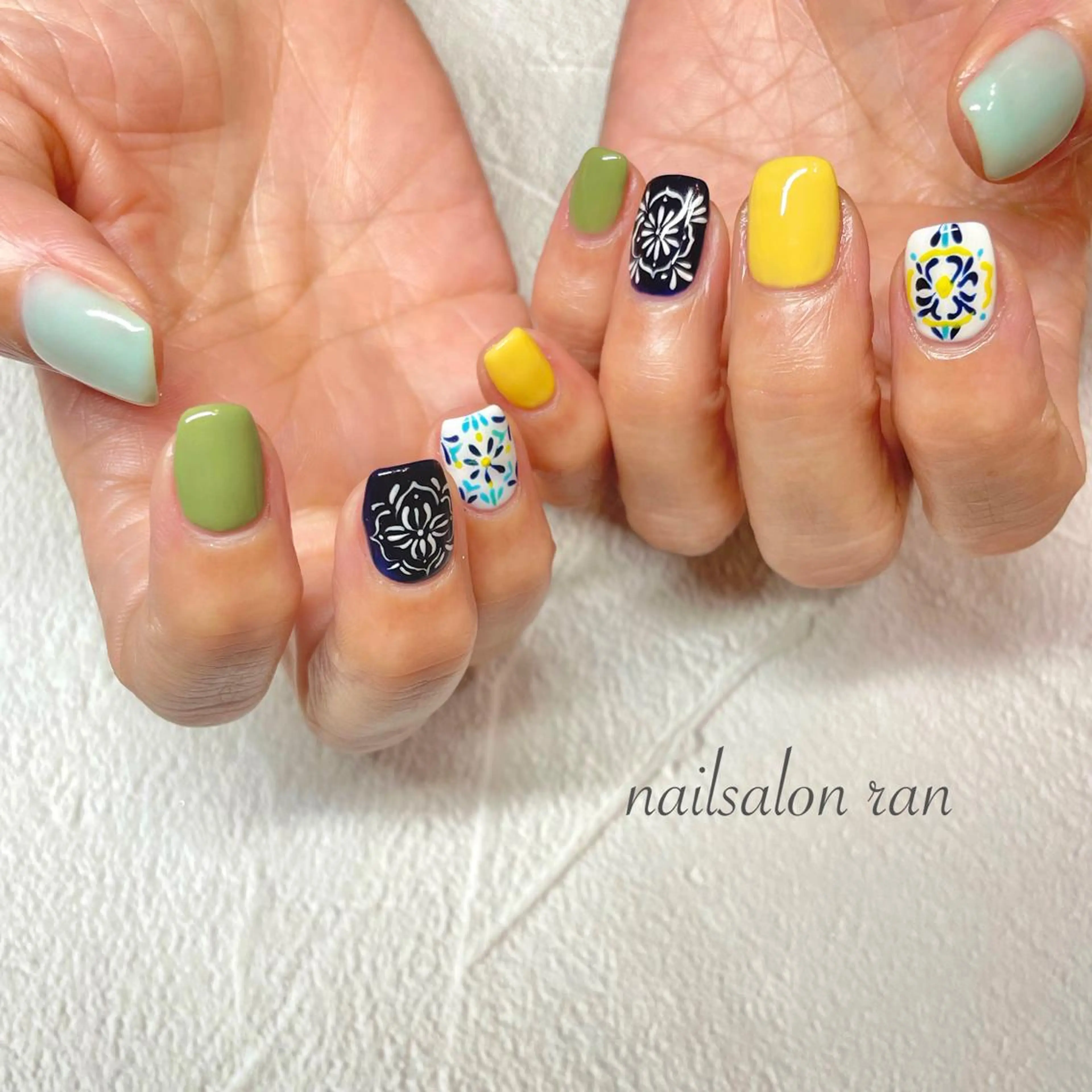 ネイル ハンドネイル ハンドケア nailsalon ranのネイルデザイン