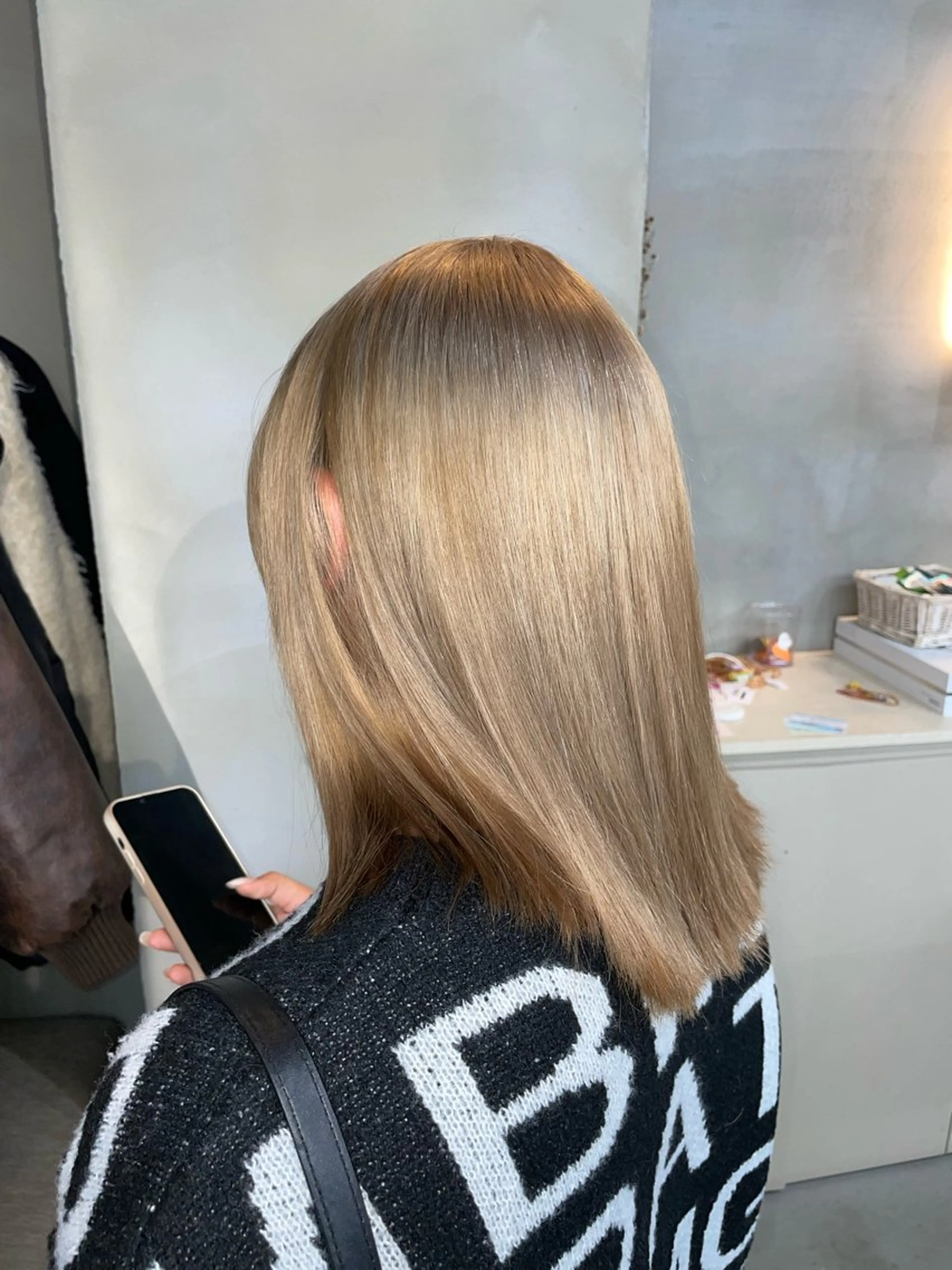 ミディアム ヘアカラー トリートメント qulim所属・qulim【クリム】 /ハイトーン/海音のヘアスタイル