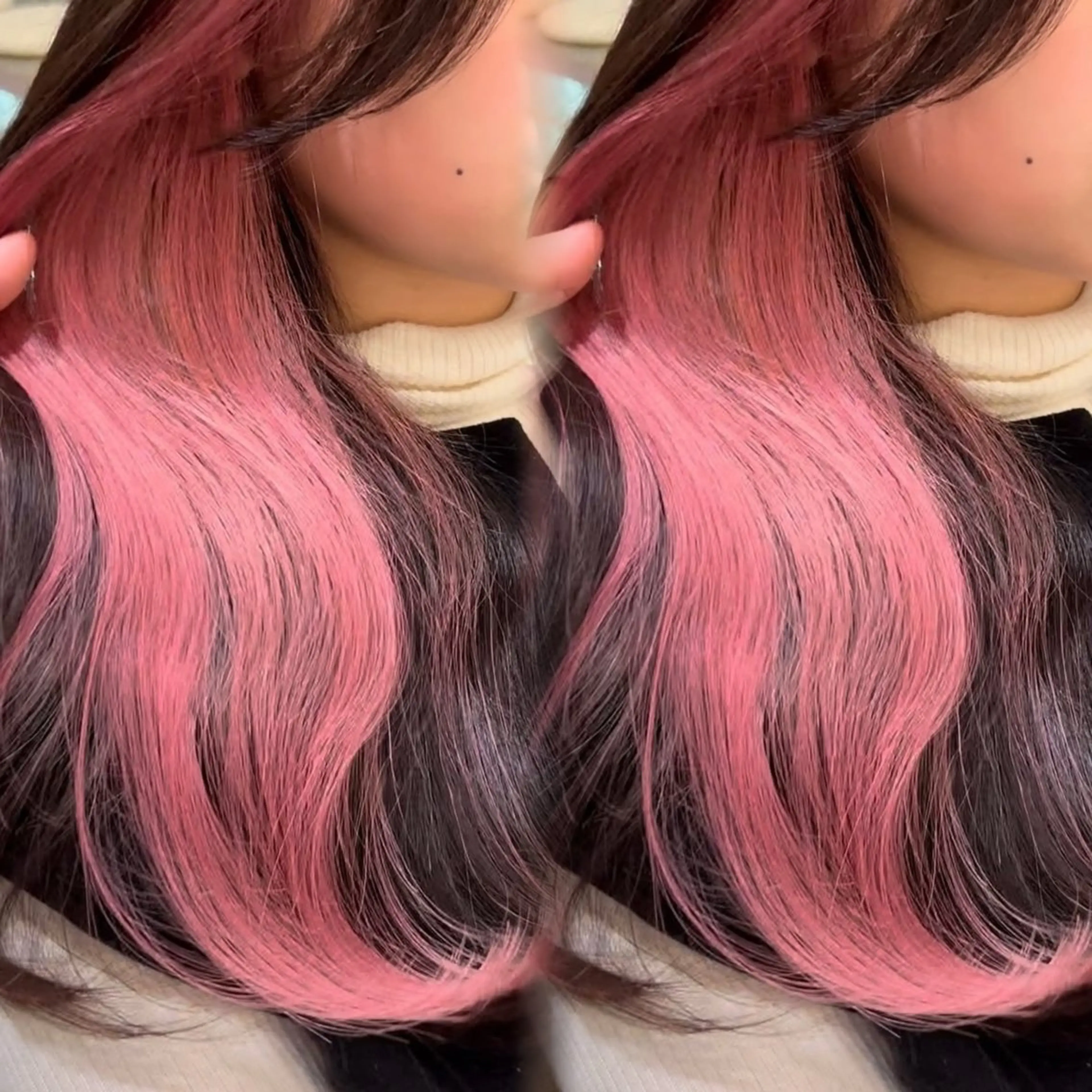 ミディアム ヘアカラー 縮毛矯正/美髪カラー 松田空優哉のヘアスタイル