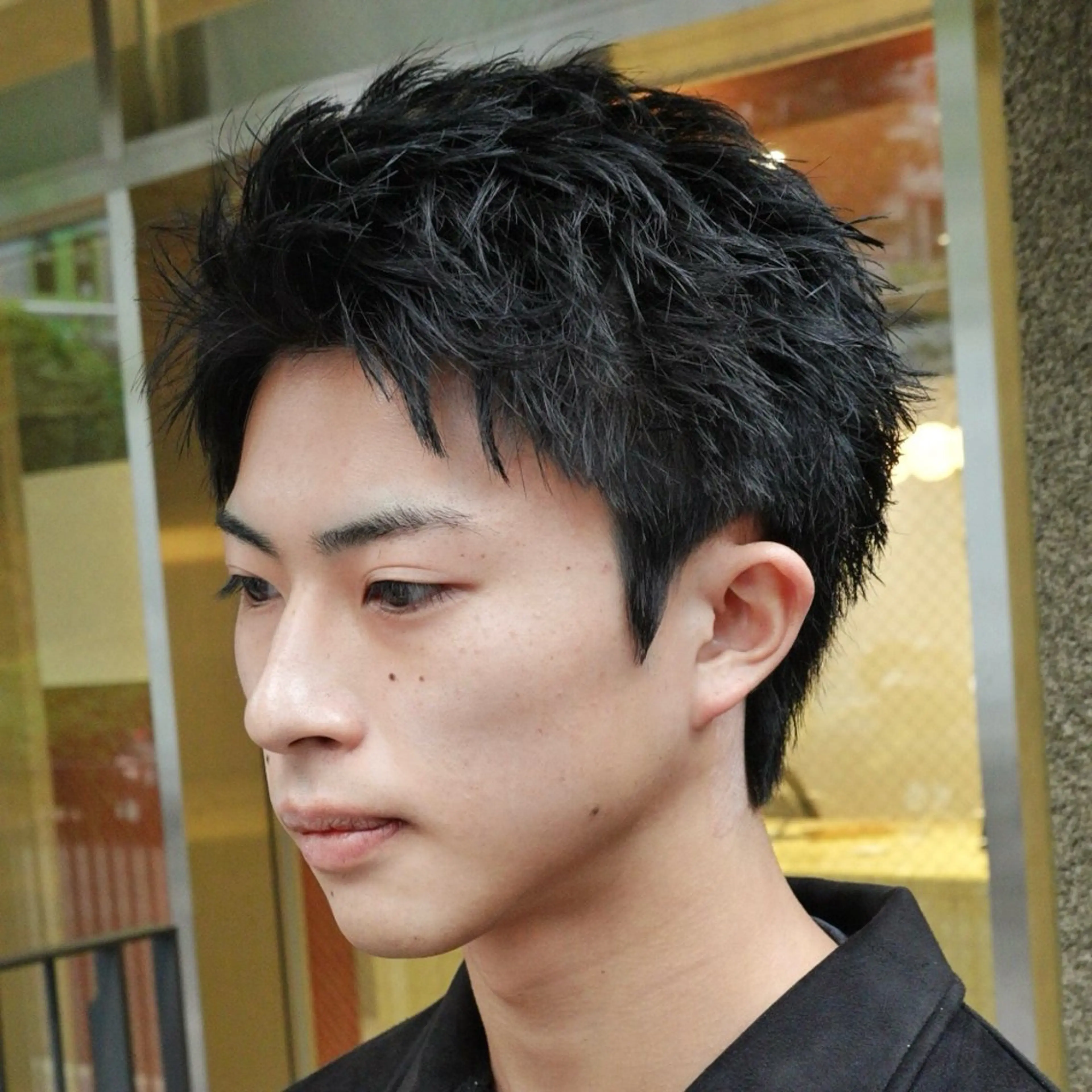 メンズ スパイキーショート カット 渋谷メンズ特化 佐橋世奈のヘアスタイル