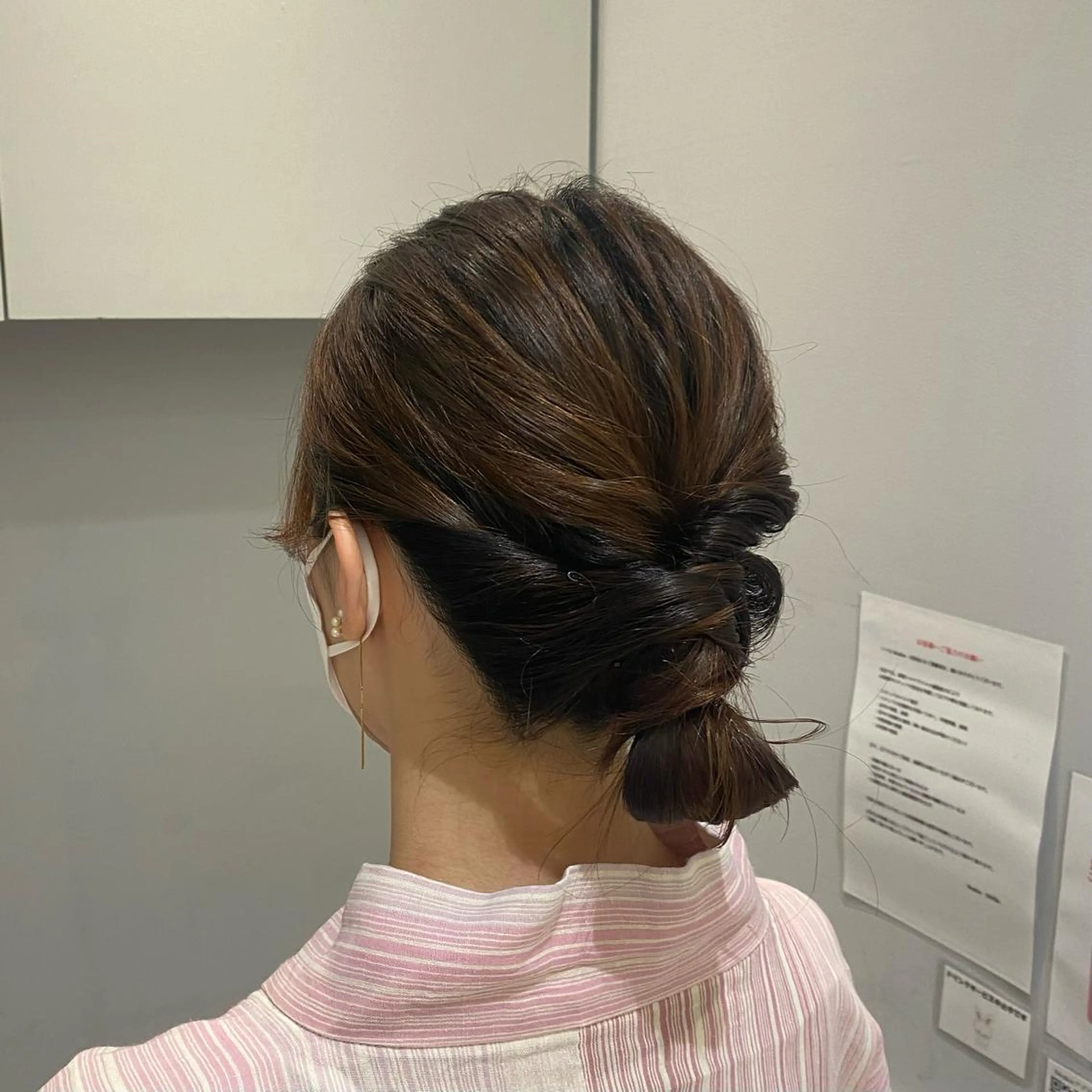 ミディアム ヘアアレンジ 浴衣 着付け mira share salon所属・ブリーチカラー🐼 sayukiのヘアスタイル