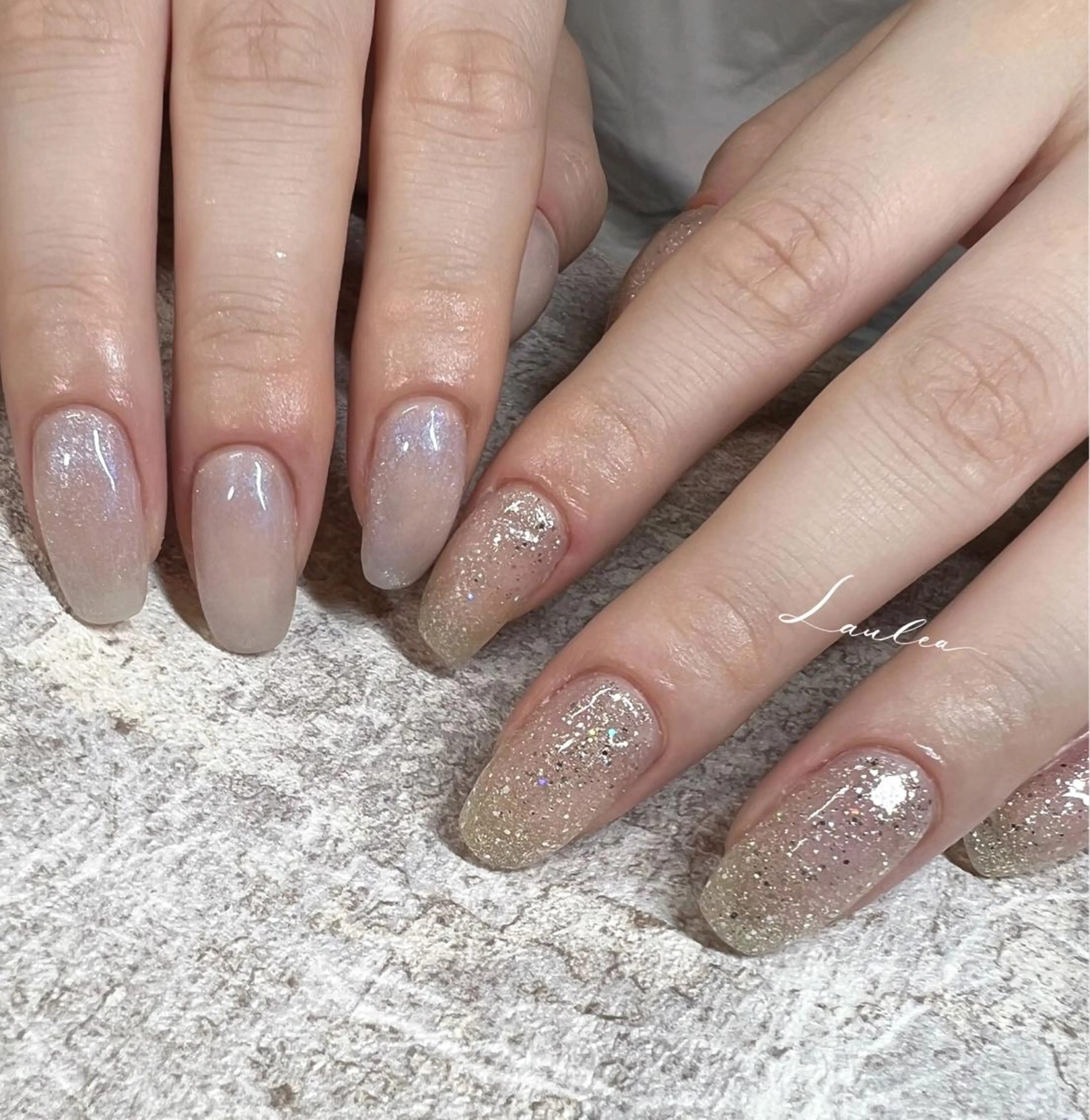 ネイル フットネイル 韓国ネイル ハンドネイル nail salon Lauleaのネイルデザイン