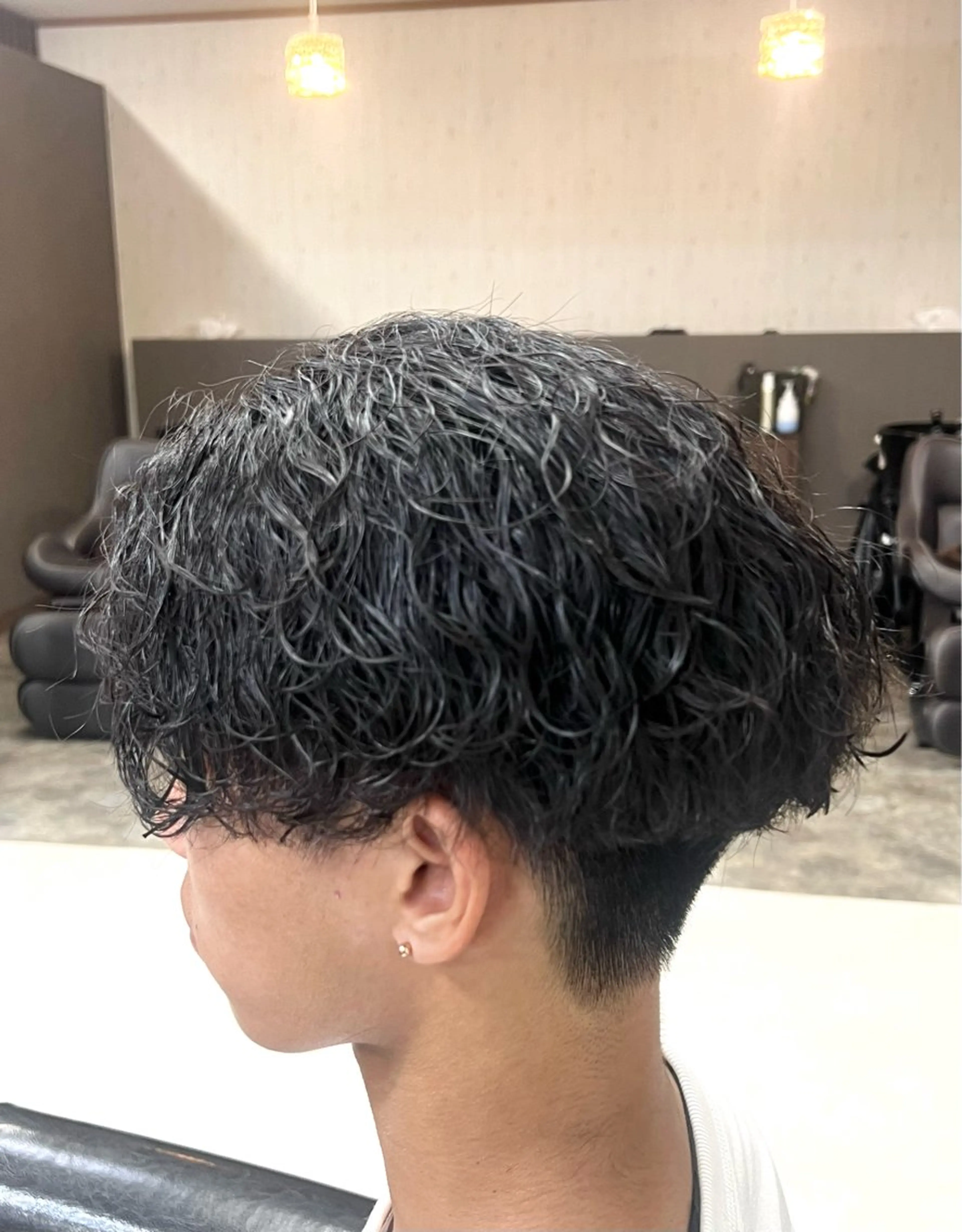 ショート パーマ メンズ メンズパーマ 波巻きパーマ KEN 🌟のヘアスタイル