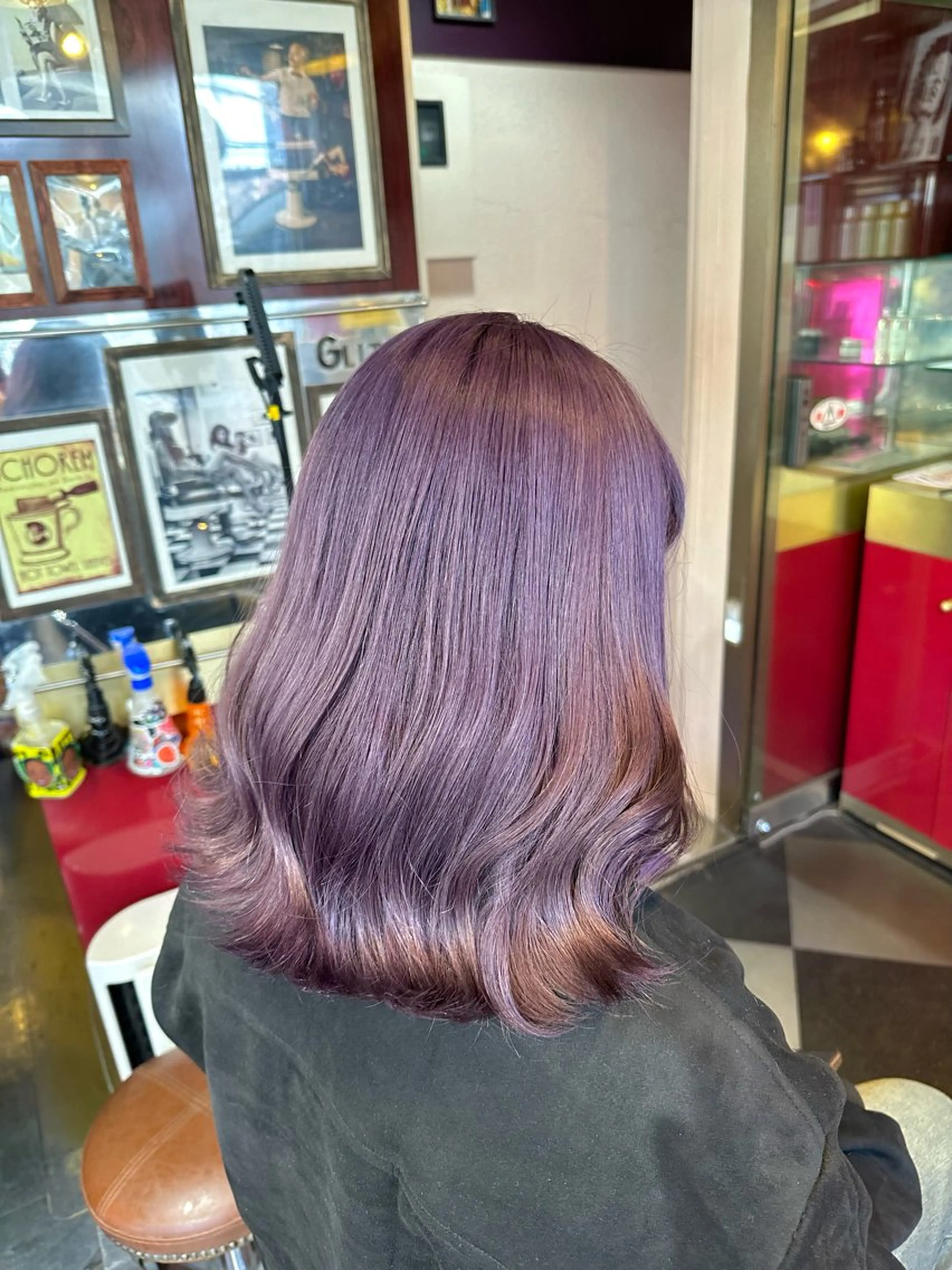 ミディアム カラー カット ヘアカラー トリートメント レイヤーカット/ カラー/長谷恵花のヘアスタイル