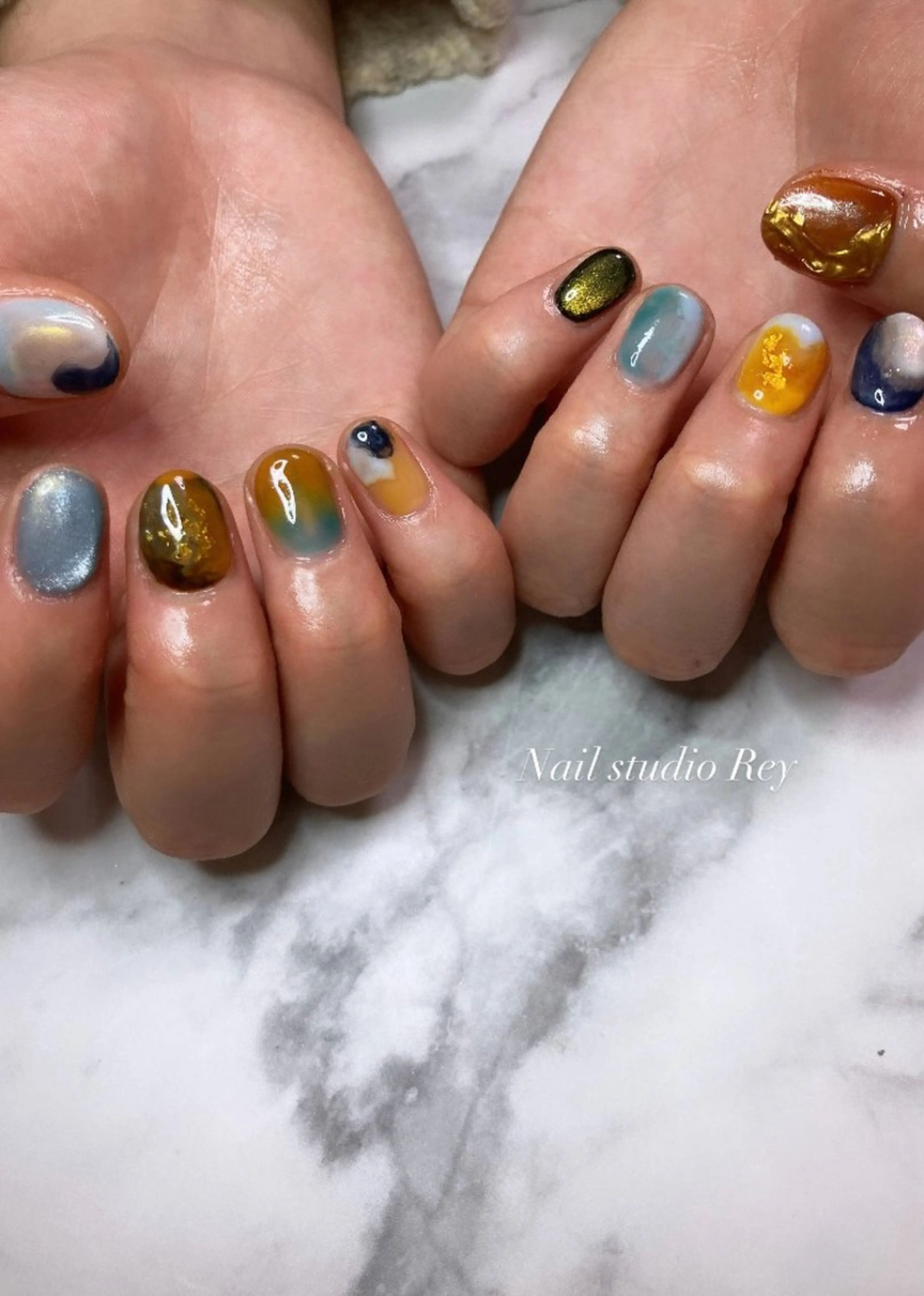 ネイル アートネイル ニュアンスネイル ecrin (エクラン)のネイルデザイン