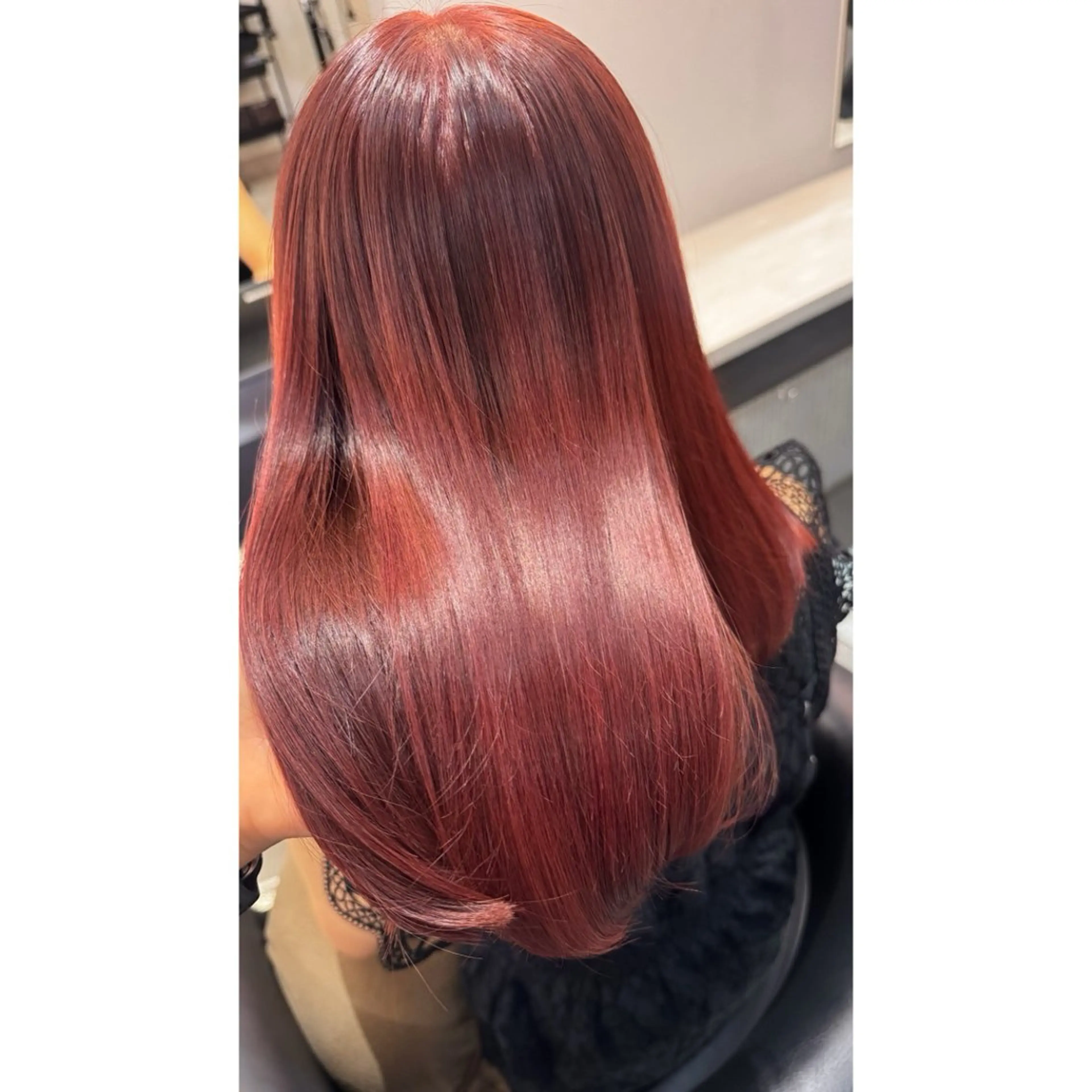 セミロング カラー ブリーチ ブリーチなしカラー ヘアカラー トリートメント beaute錦糸町 🦖⋆͛yuka💚のヘアスタイル