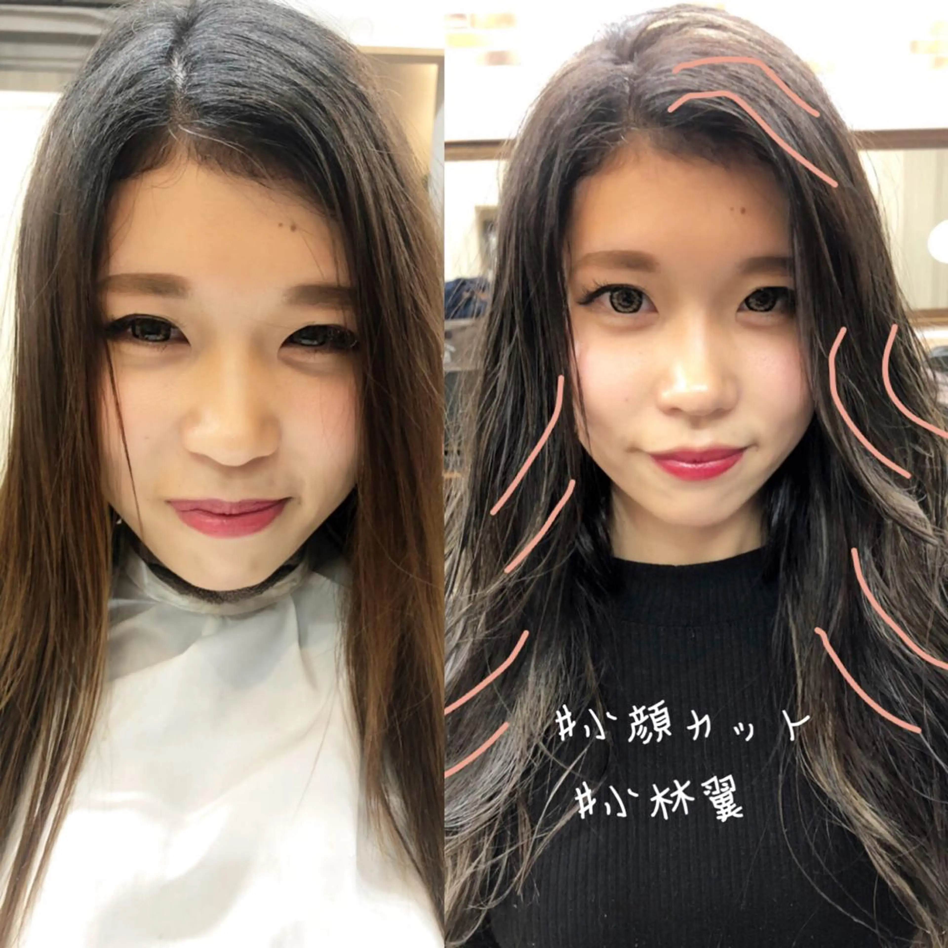 セミロング カラー アッシュ シルバー シルバーアッシュ カット ヘアカラー トリートメント ヘアセット 360°キレイな ショートカットのヘアスタイル