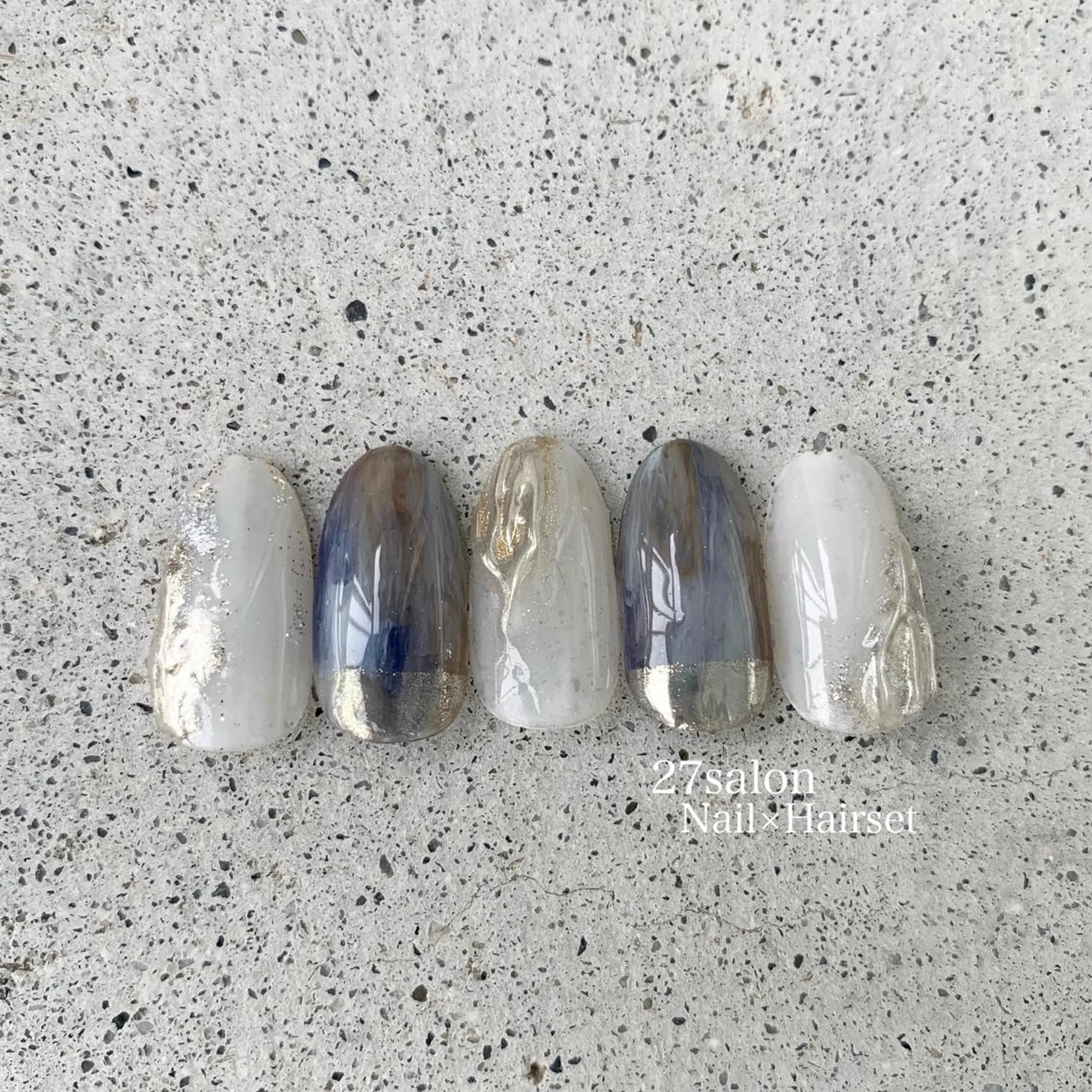 ネイル 入学式 ニュアンスネイル 春ネイル ハンドネイル 27salon yuinaのネイルデザイン