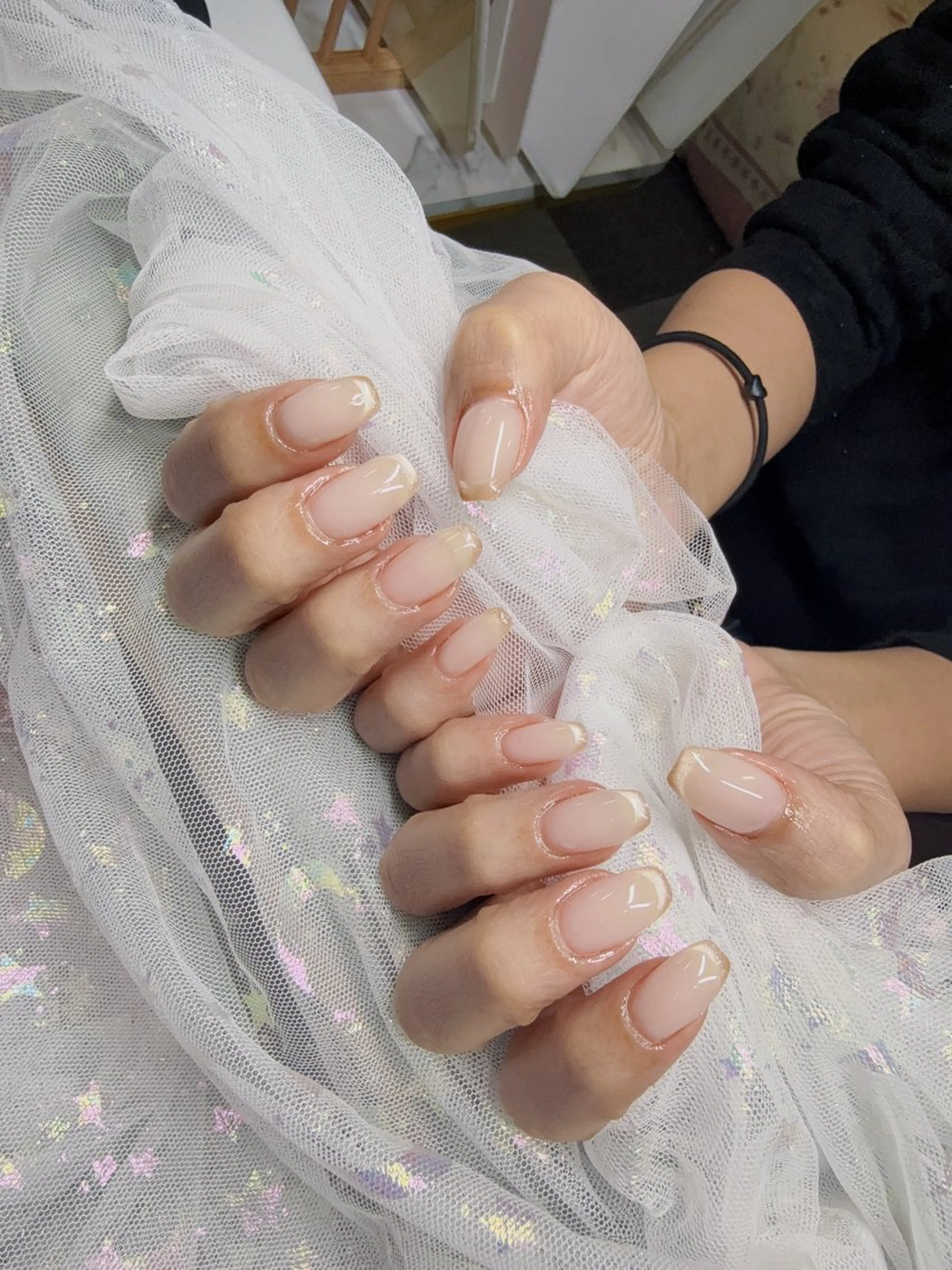 ネイル フレンチネイル マグネットネイル マグネットフレンチ Ryoko Nailのネイルデザイン