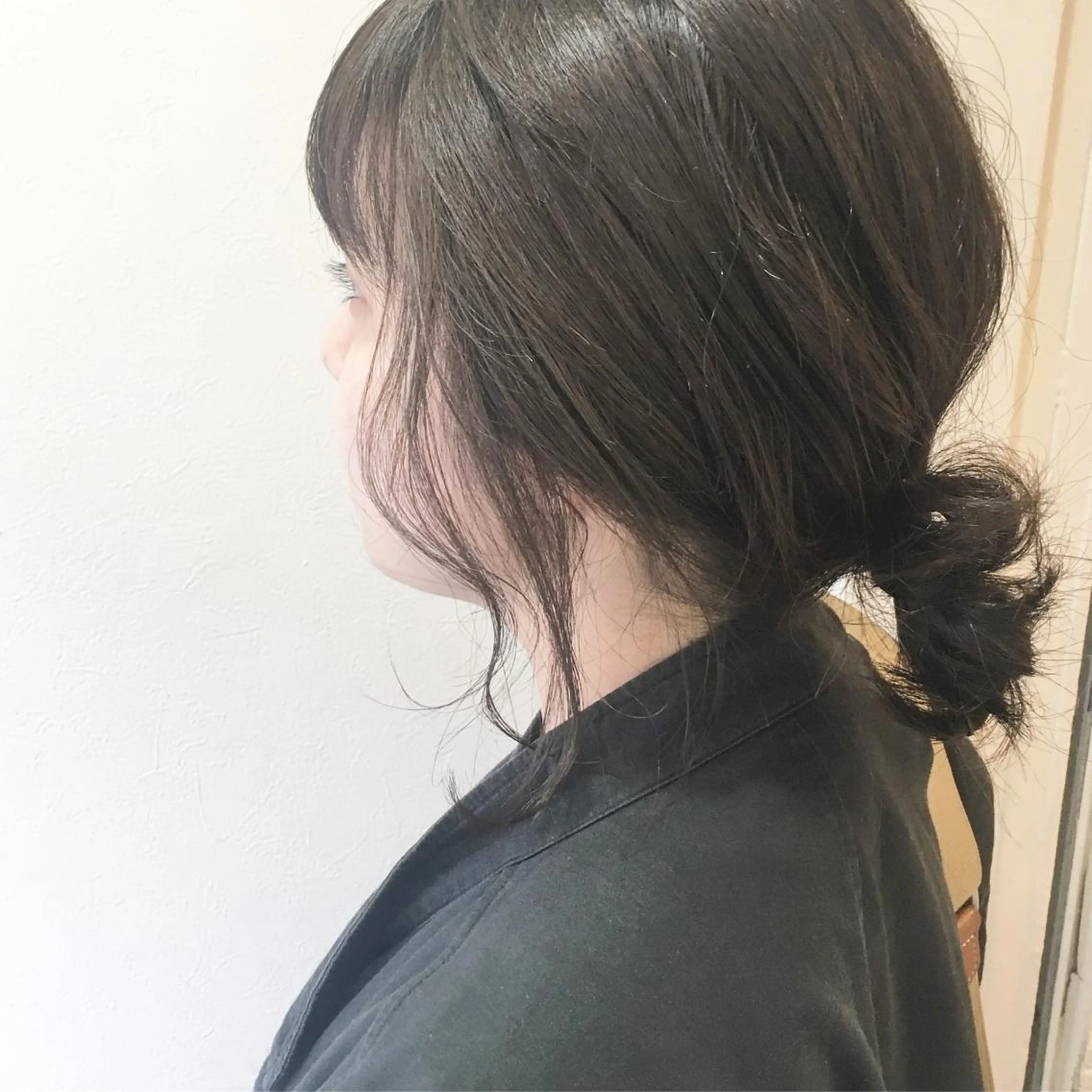 ミディアム カラー ヘアアレンジ オリーブカラー yuki hair所属・yuki watanabeのヘアスタイル