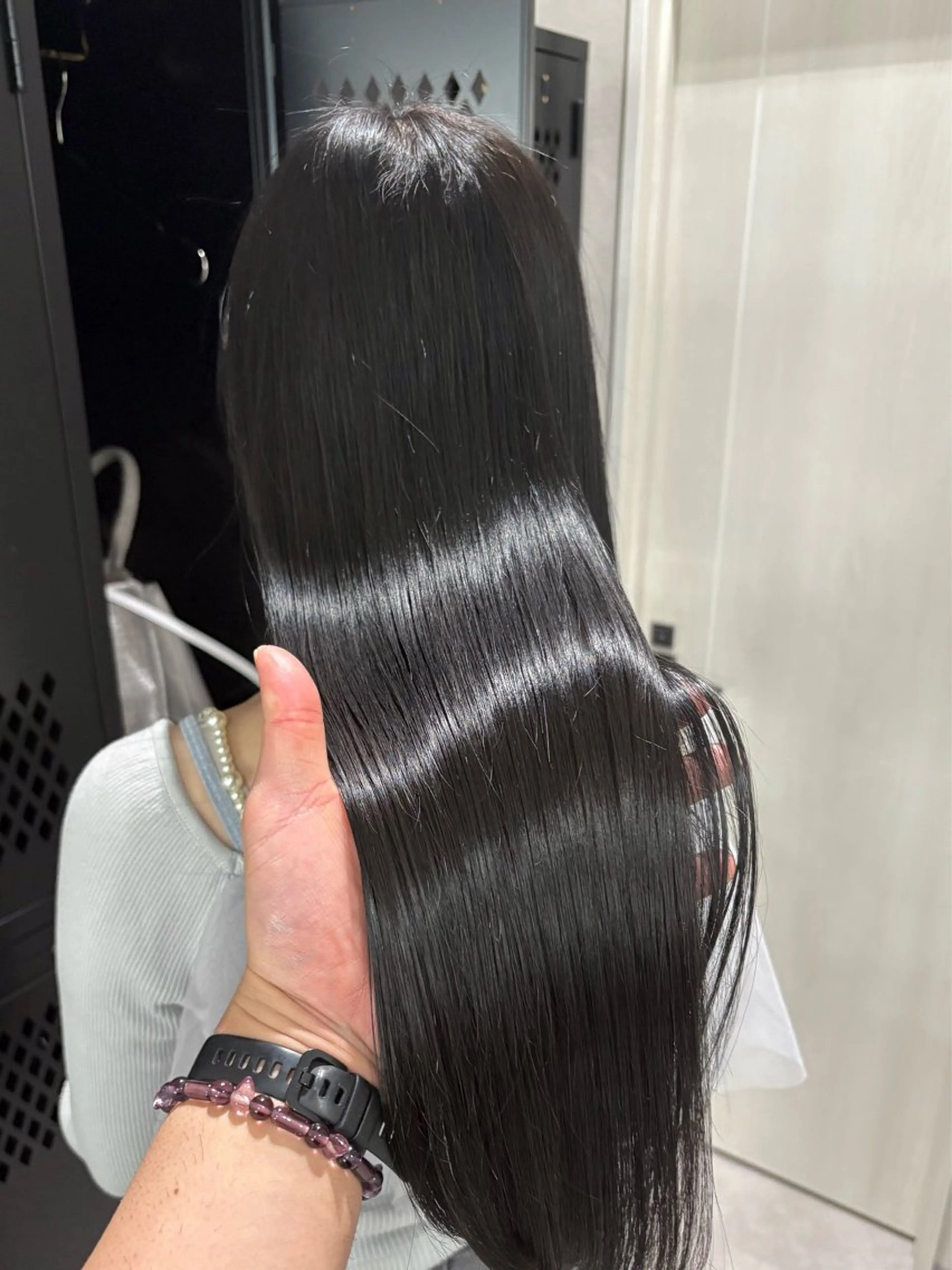 ロング ロング 縮毛矯正 カット 縮毛矯正 トリートメント qumu 横浜所属・🌿ショート/ボブ/ 透明感カラー🌿神永のヘアスタイル