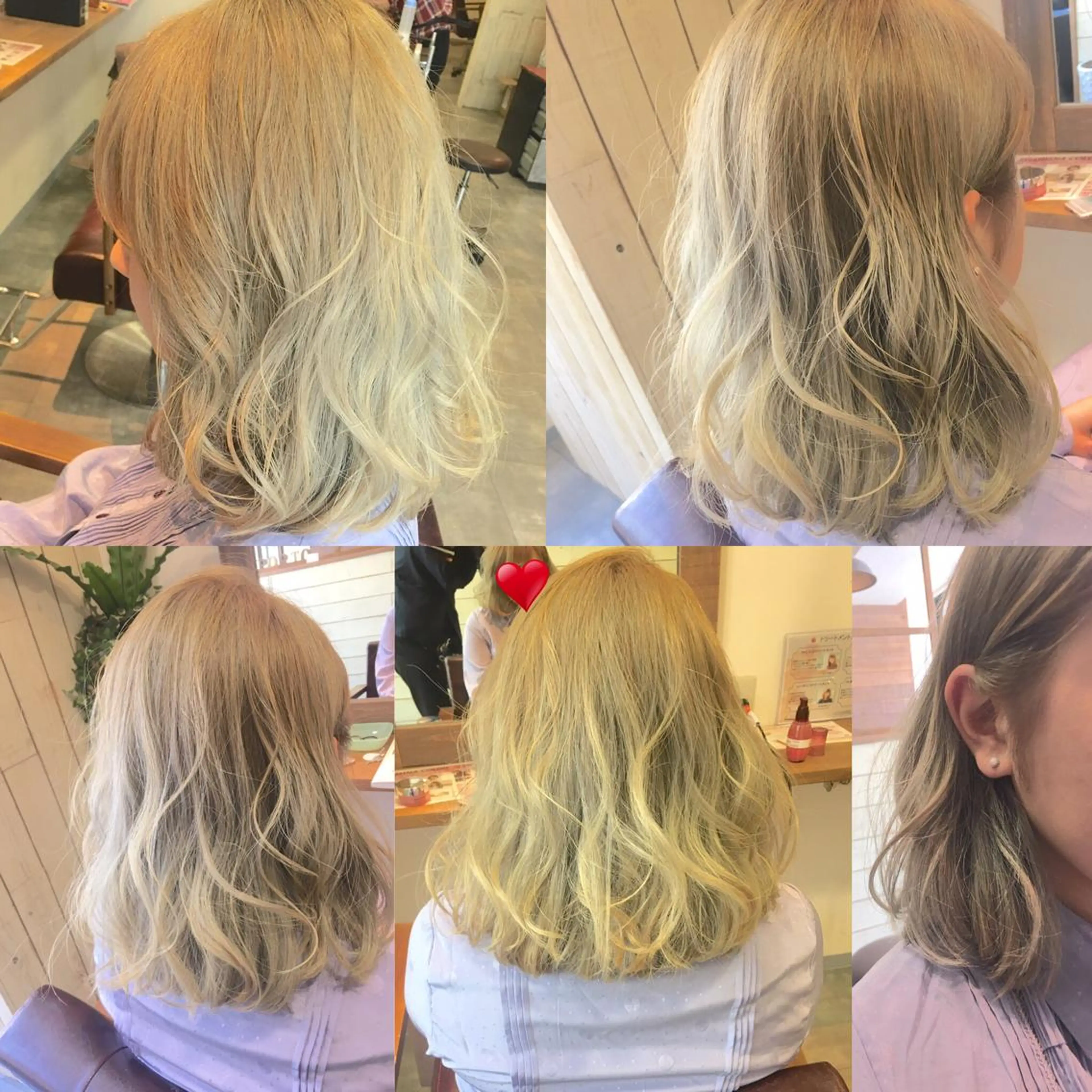 ミディアム カラー グレージュ hair salon Ranun髪質改善のヘアスタイル