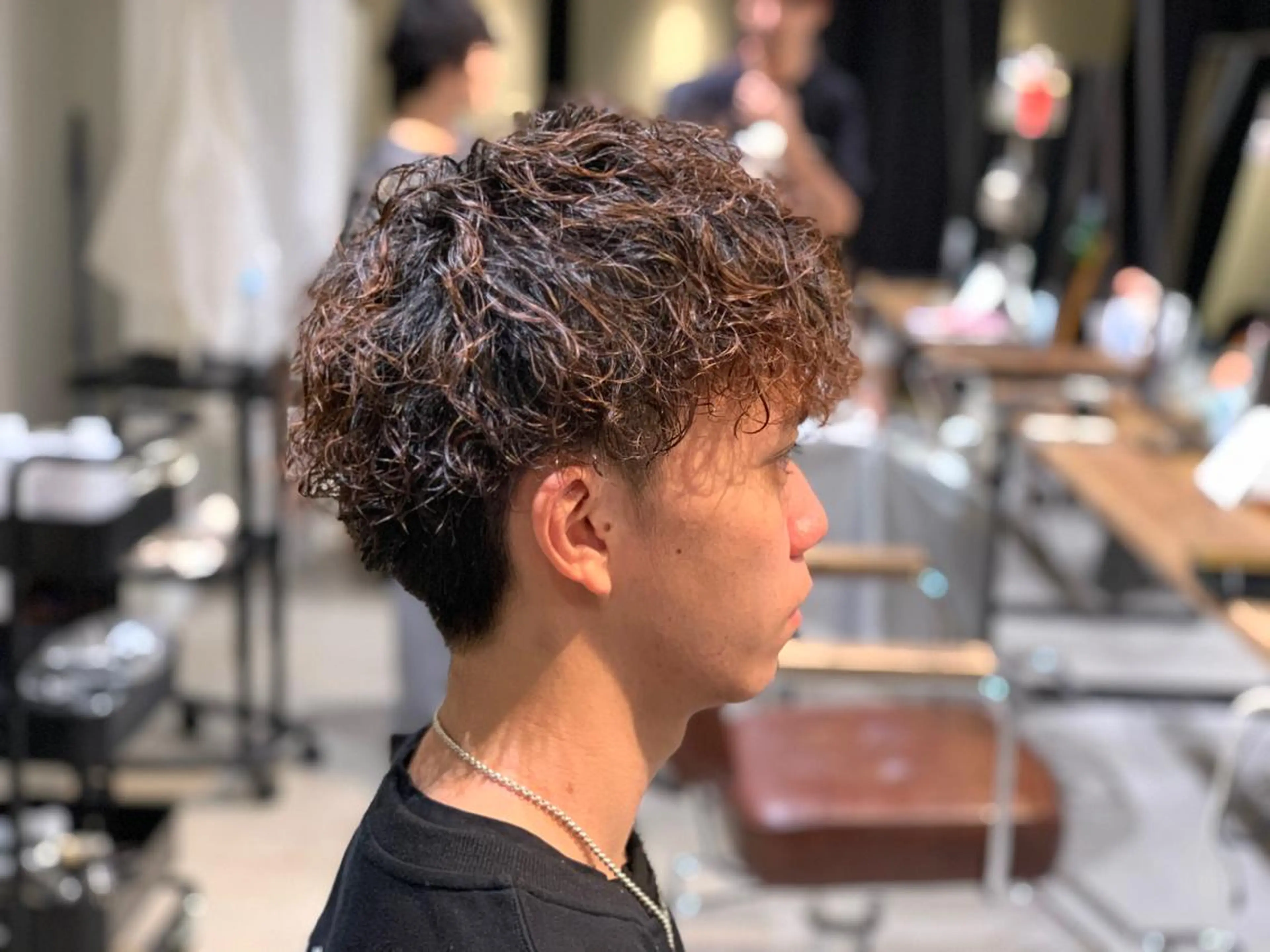 パーマ メンズ ツイスパ・波巻き 🩵片平和香奈のヘアスタイル