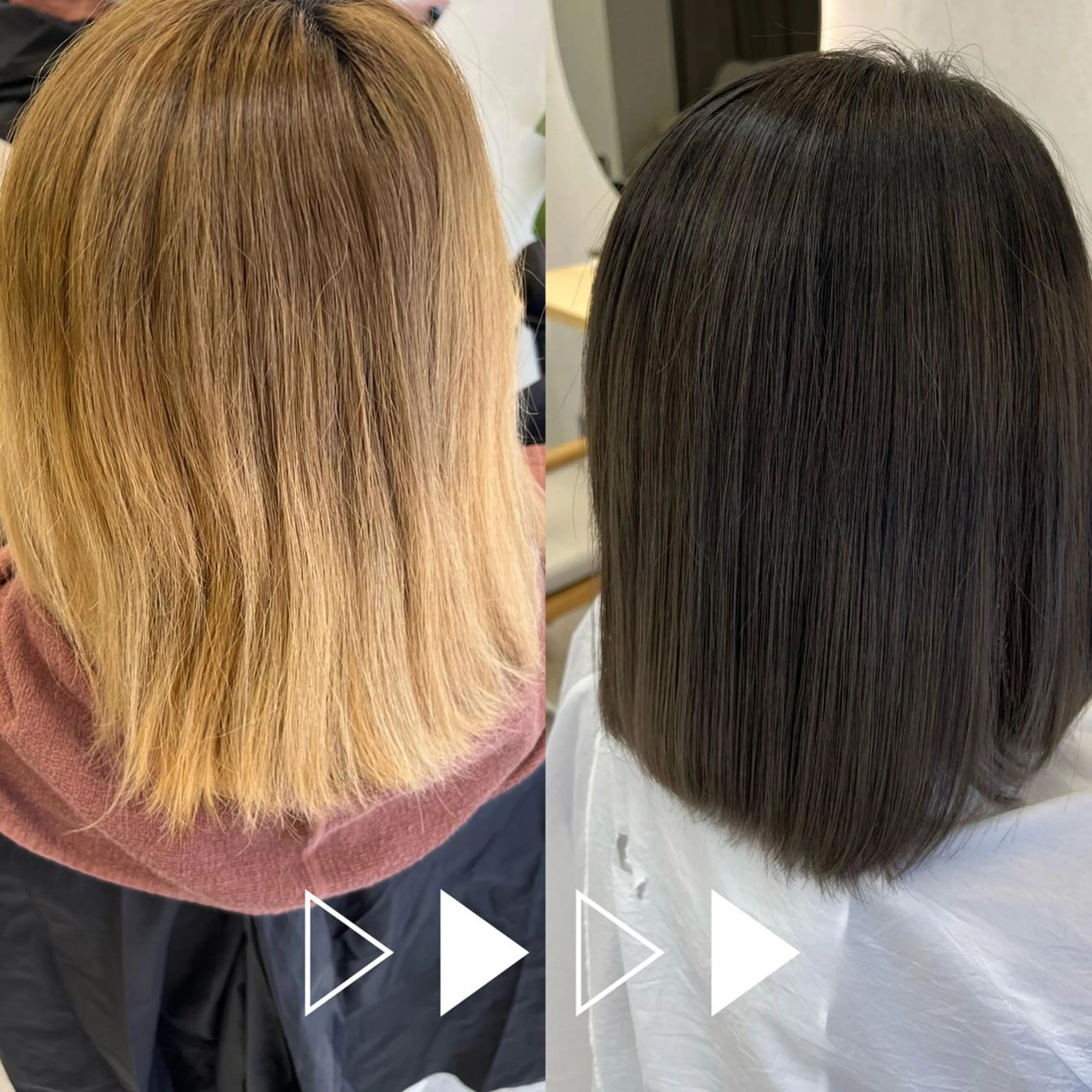 ミディアム とにかく明るい 美容師だったりしてのヘアスタイル