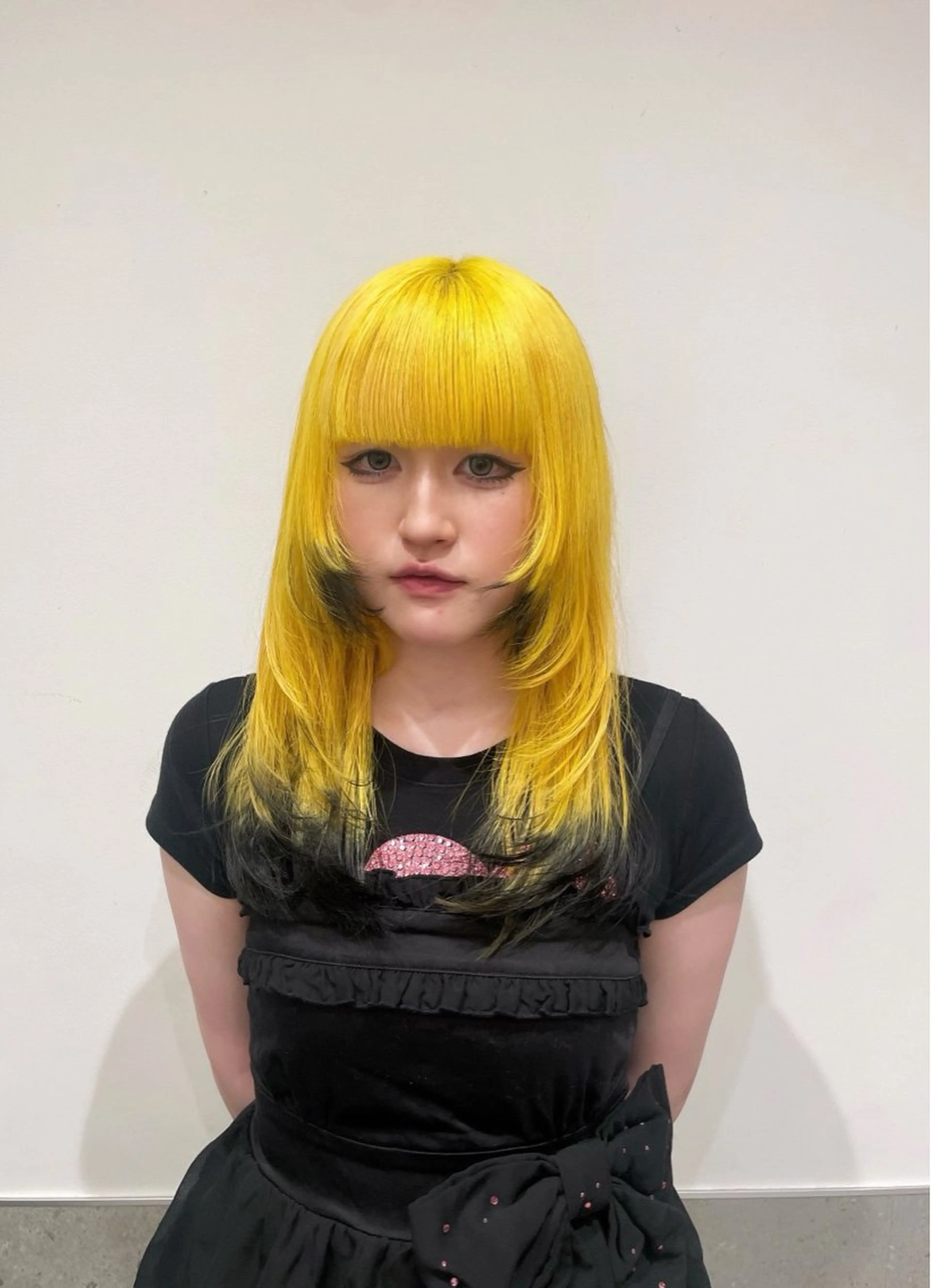 ロング GO TODAY SHAiRE SALON 原宿本店所属・REINA/ブリーチ /ハイトーン/原宿のヘアスタイル