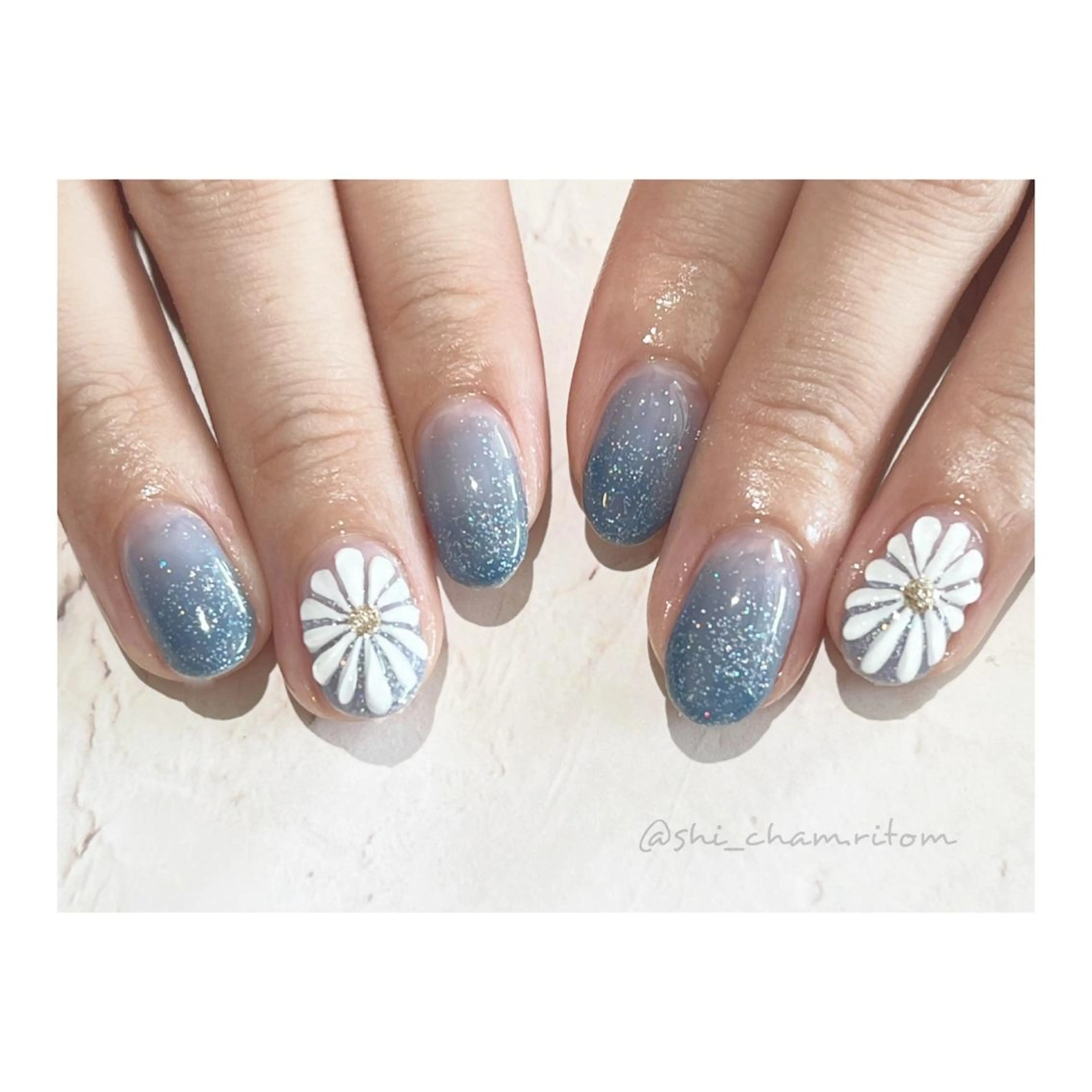 ネイル フラワーネイル ぷっくりネイル ritom.nail所属・nailist shioriのネイルデザイン