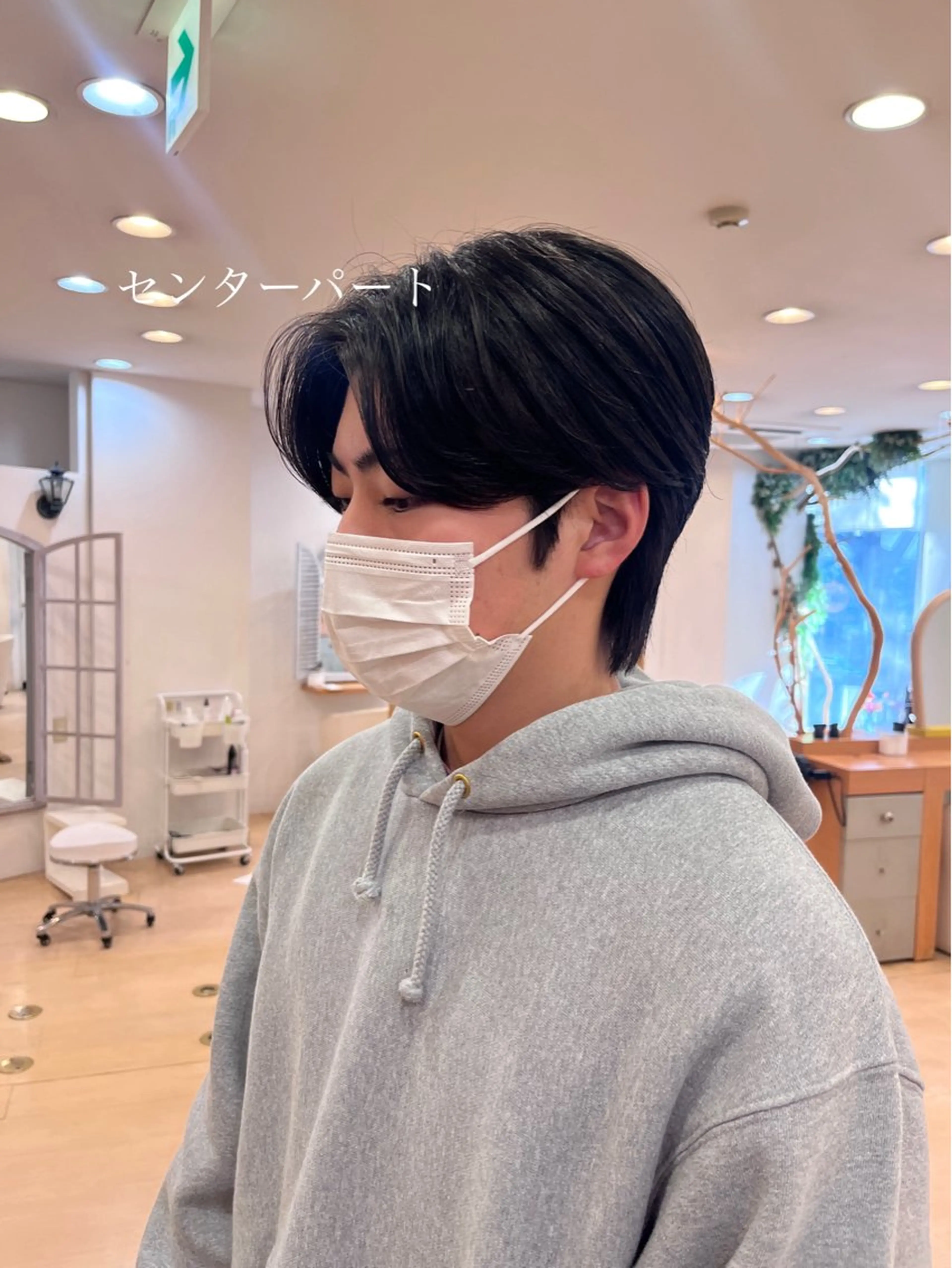 パーマ メンズ センターパート ダウンパーマ メンズ韓国風 メンズパーマ ニュアンスパーマ カット パーマ 💠つたふうか/ 韓国/メンズヘア💠のヘアスタイル