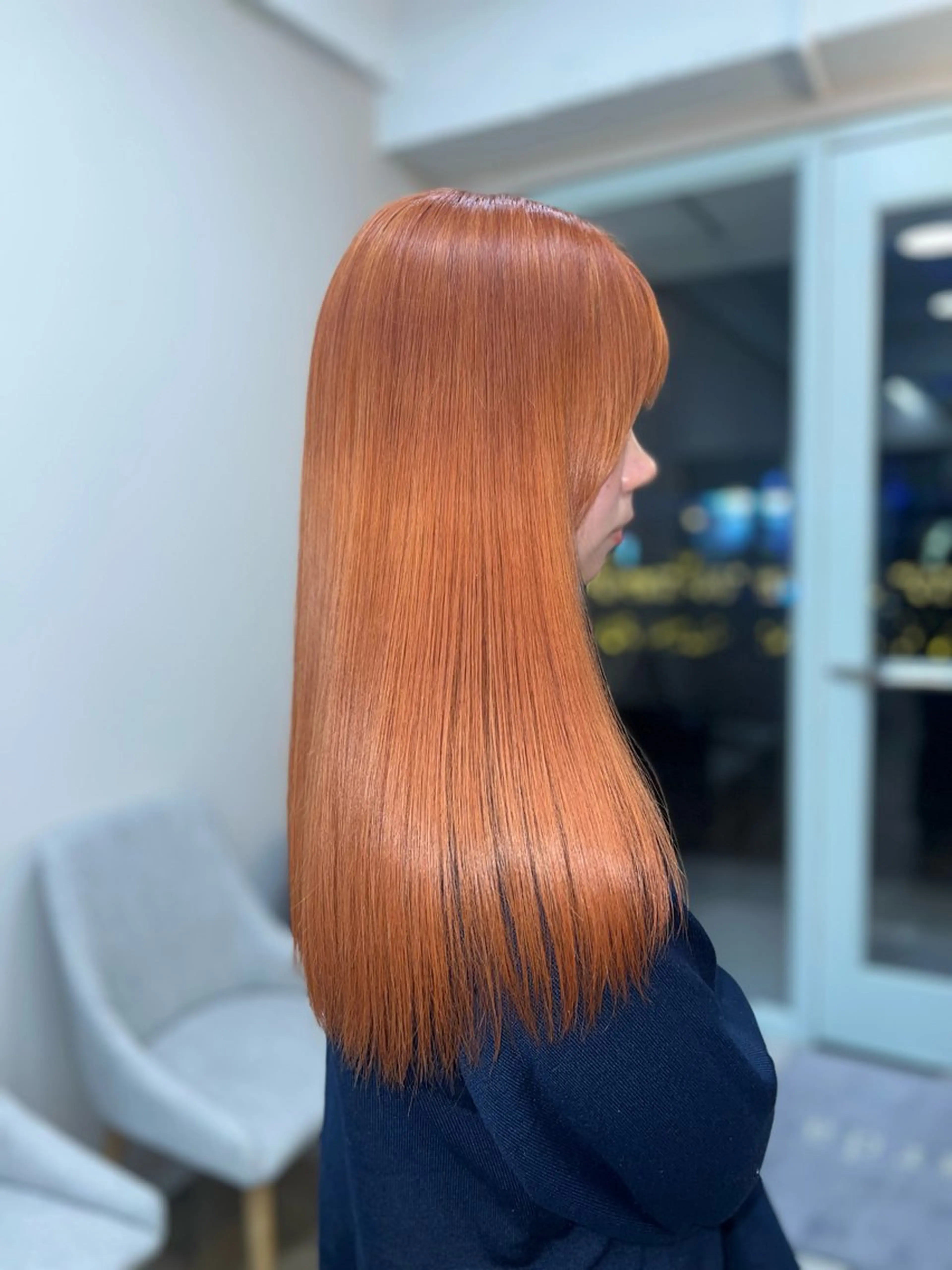 ロング カラー ヘアカラー トリートメント 岡山ハイトーン・ ルーツカラー/こもものヘアスタイル