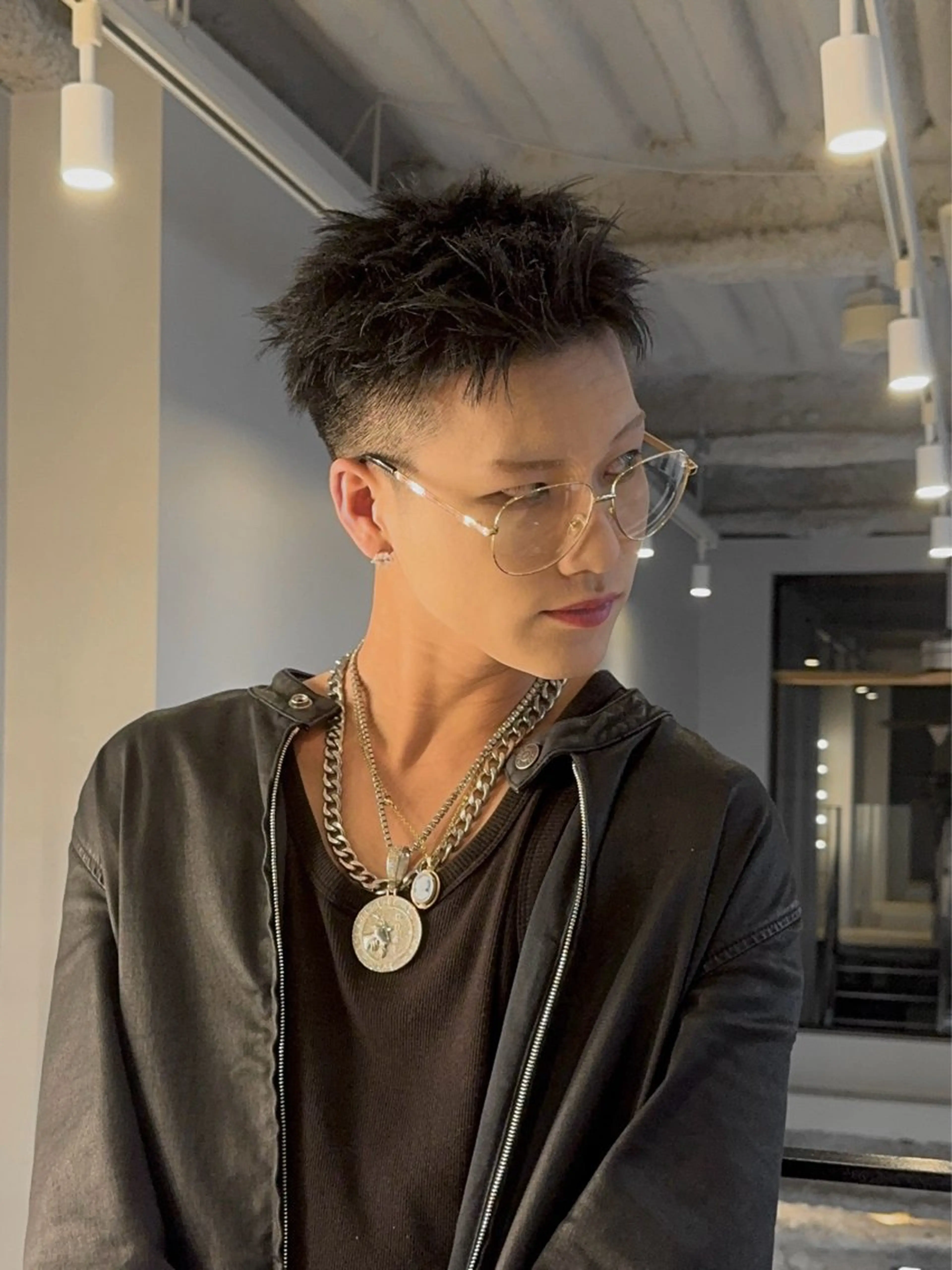 ショート カラー メンズ カット ヘアカラー メンズ特化/パーマ/ 韓国ヘア/natsuのヘアスタイル