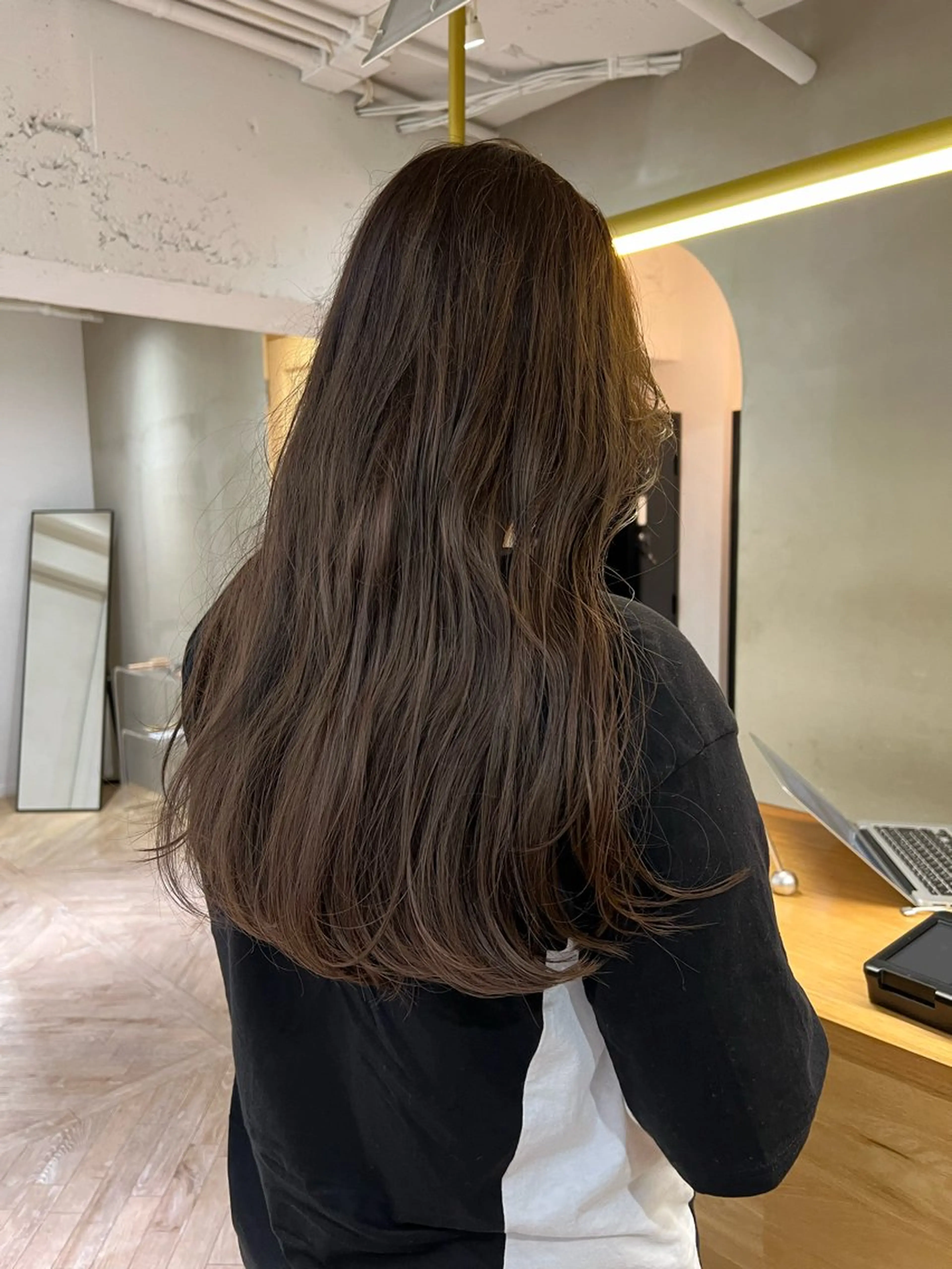 セミロング カット ヘアカラー トリートメント レイヤーカット/暖色 カラー/mao🎀のヘアスタイル