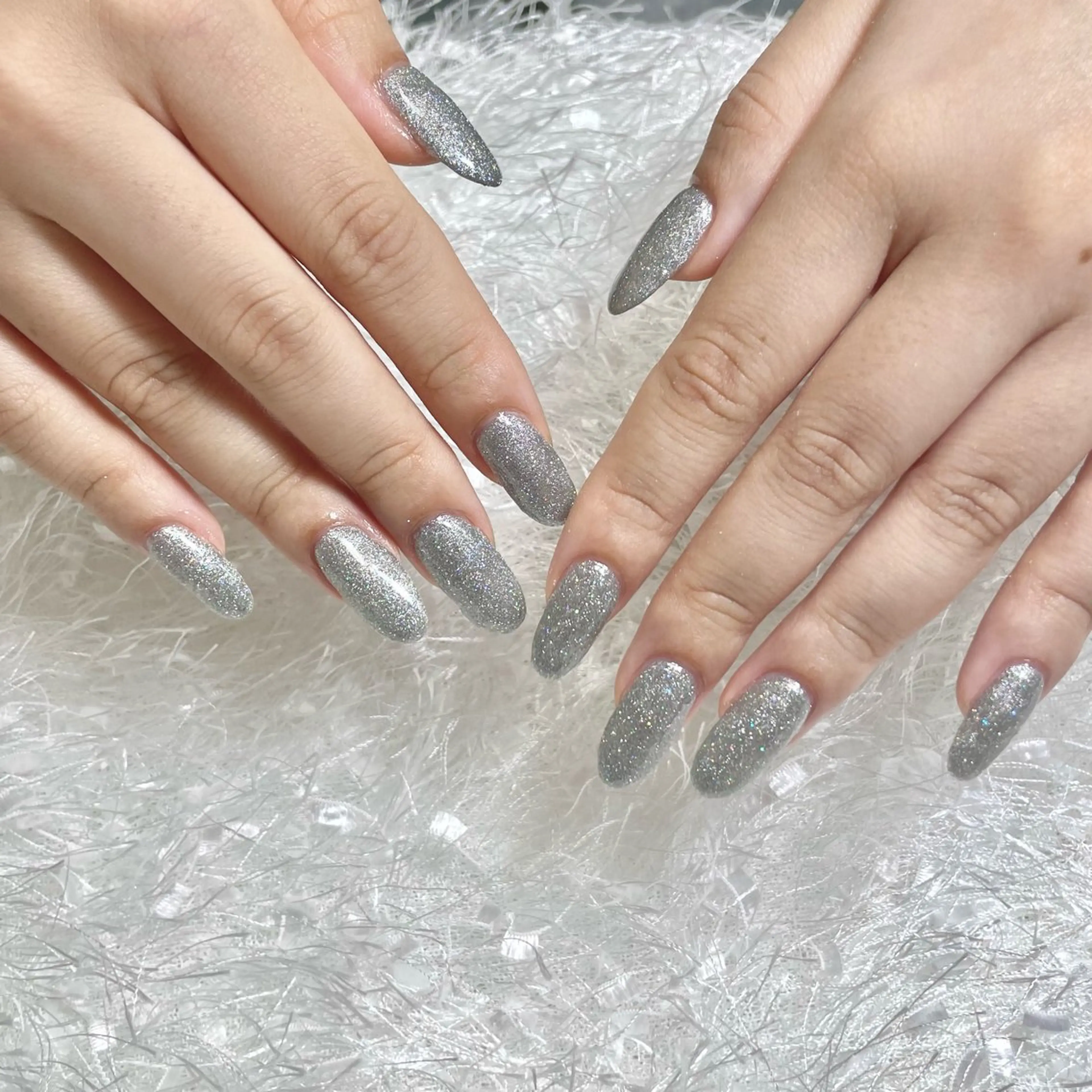 スカルプ長さ出し＋フレンチ/ カラグラ/マグネット/オローラ✨初回ソフトシェルオフ無料の写真