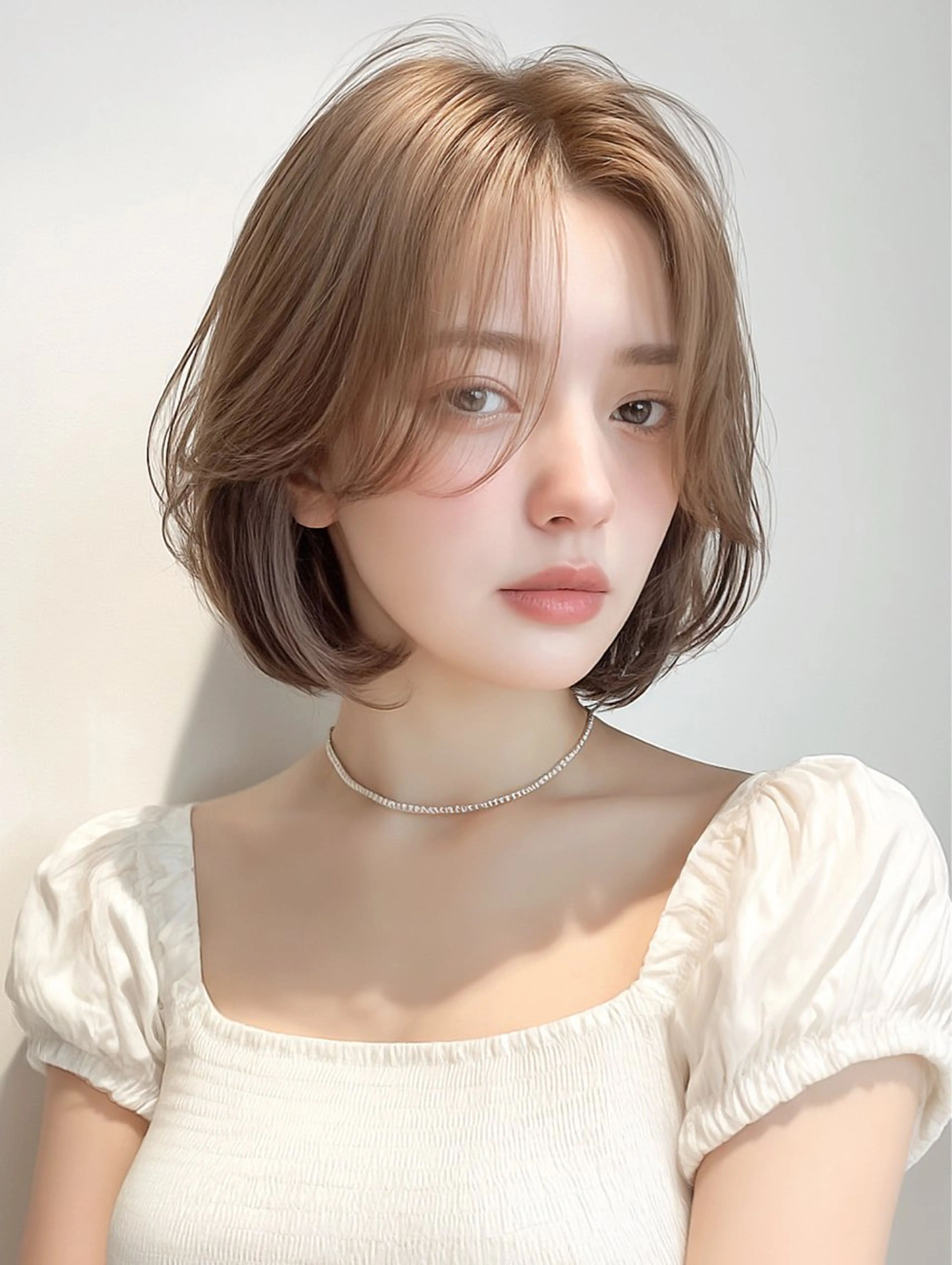 ショート カラー カット トリートメント 莉乃/縮毛矯正/髪質 改善/艶カラーのヘアスタイル