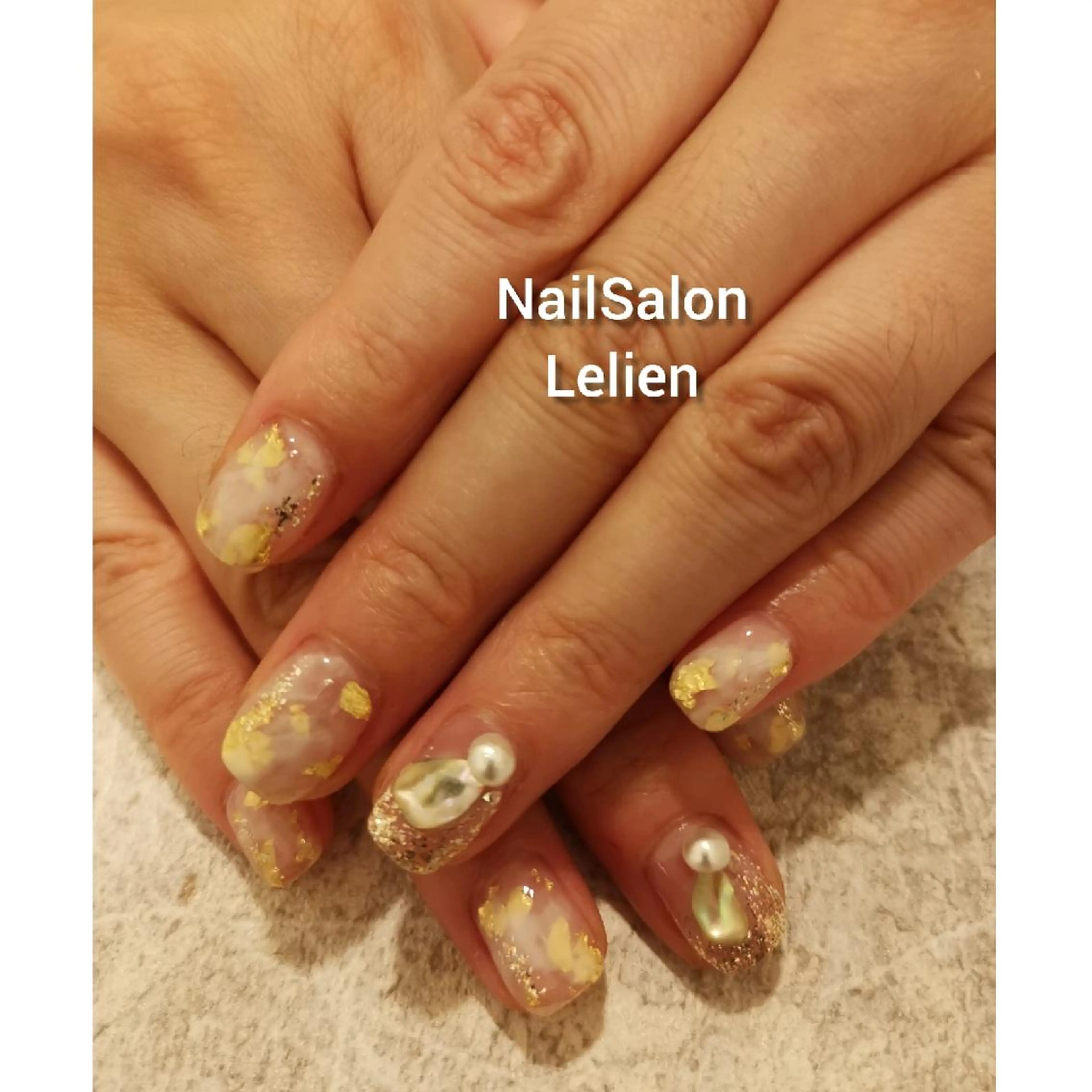 ネイル クリアネイル ホワイト 人気エリア💖完全個室【ルリエ】所属・ネイルサロン Lelienルリエのネイルデザイン