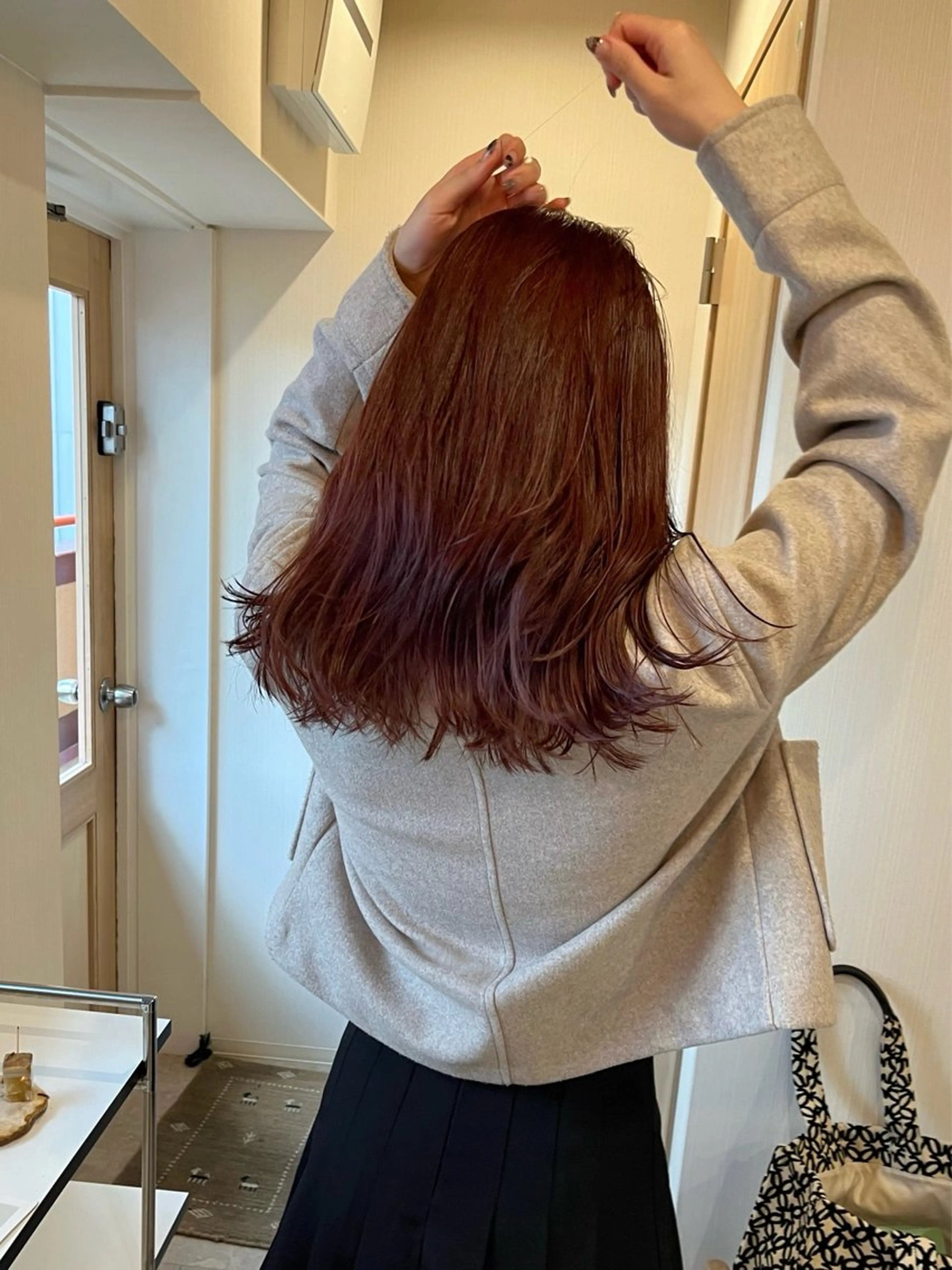 セミロング カラー 下石怜子/レイヤー/ 透明感カラーのヘアスタイル