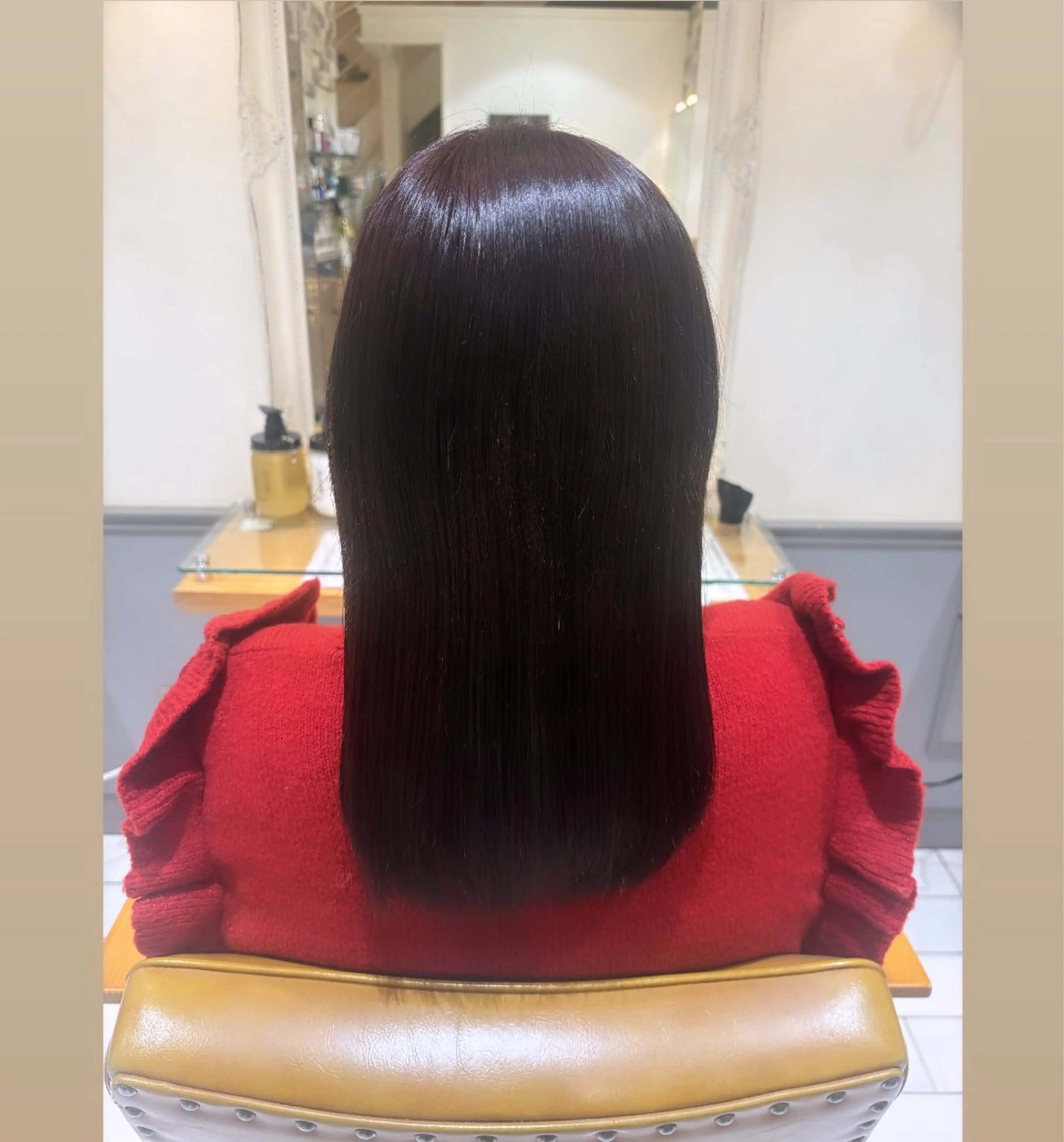 ミディアム ピンクブラウン ヘアカラー トリートメント Noel .⋆𝜗𝜚のヘアスタイル