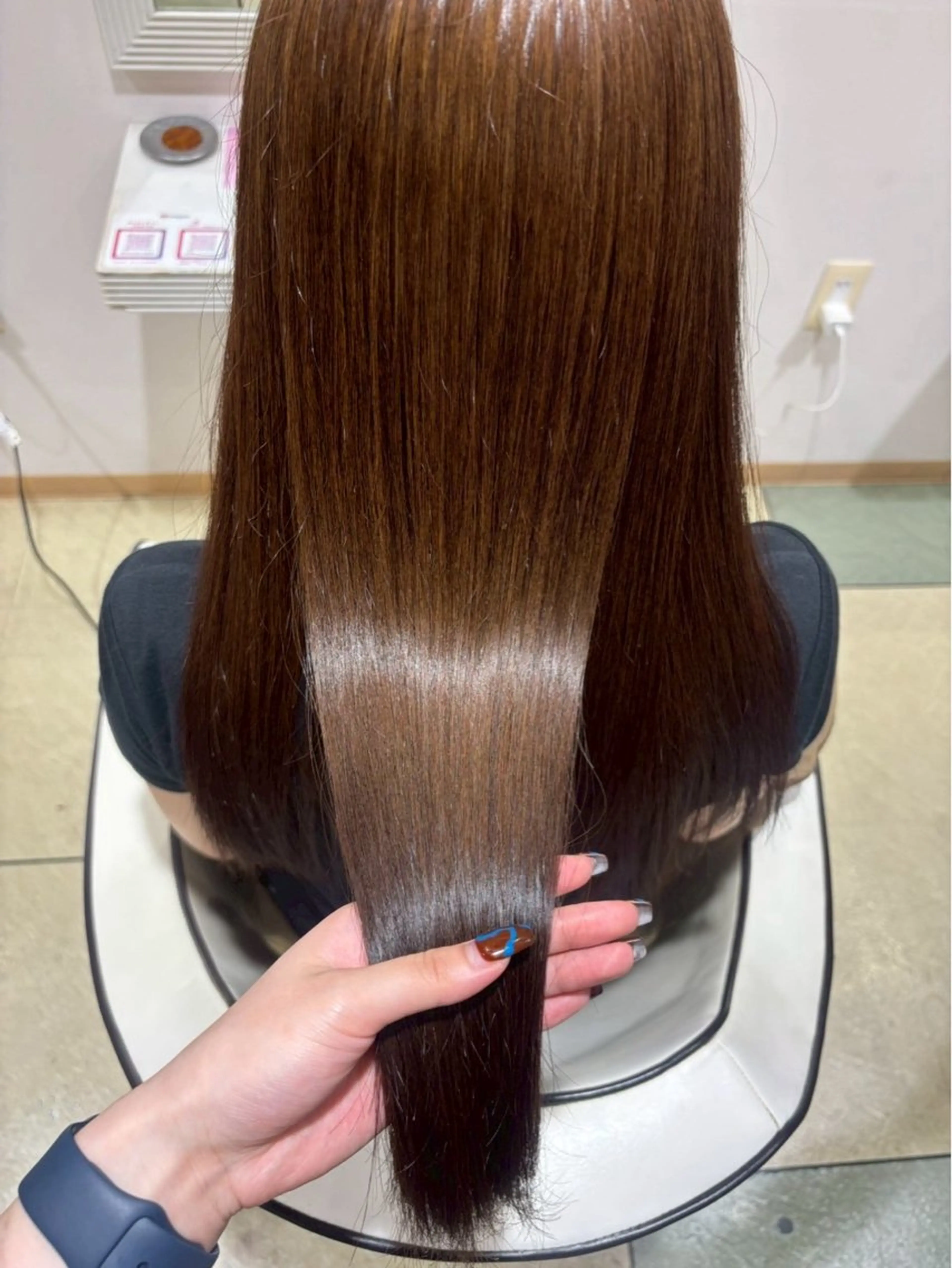 ロング カラー カット ヘアカラー トリートメント ブリーチなし艶カラー /いくののヘアスタイル