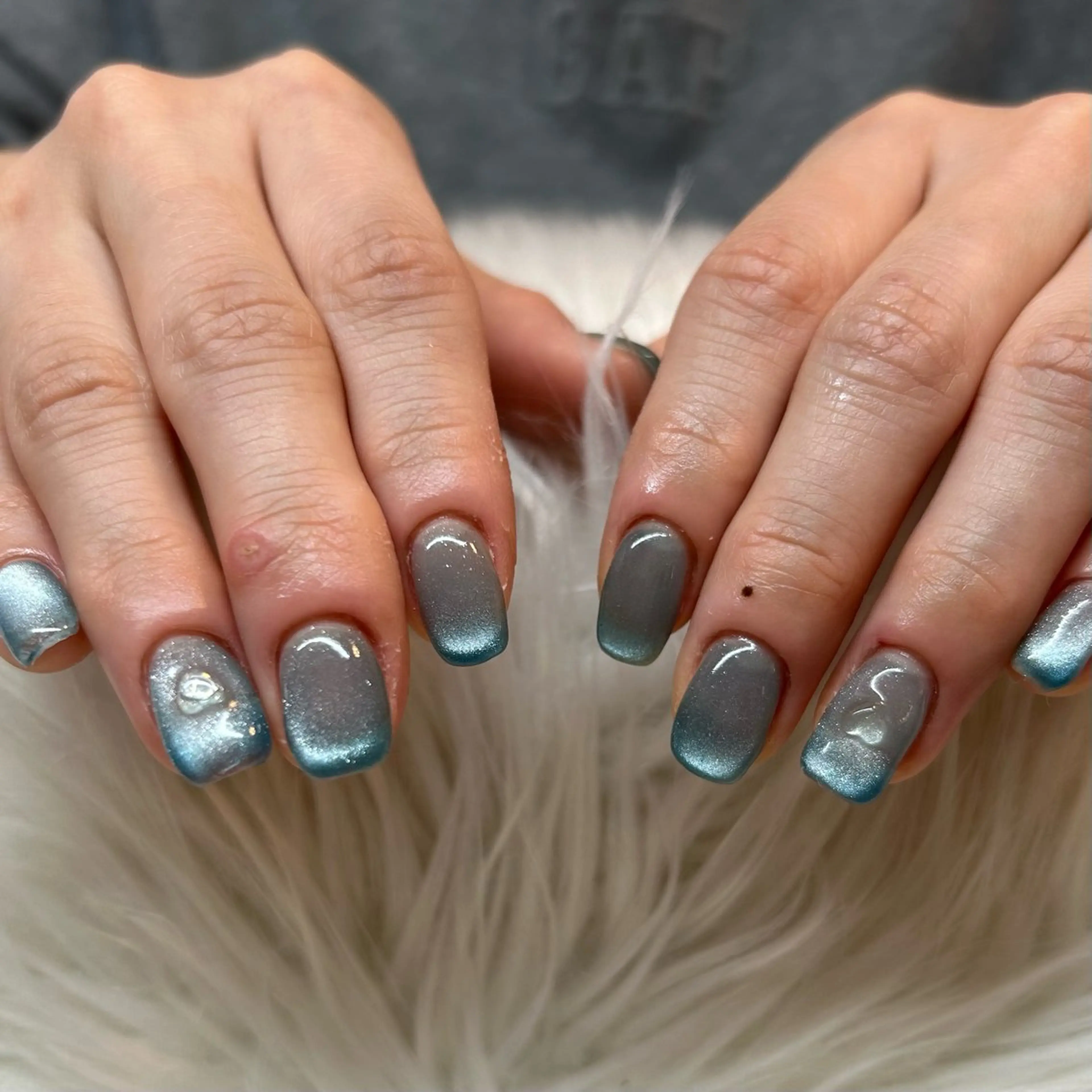 ネイル クリアネイル ハート マグネットネイル Irodim所属・MOKA NAKAGAWAのエステ・リラクイメージ